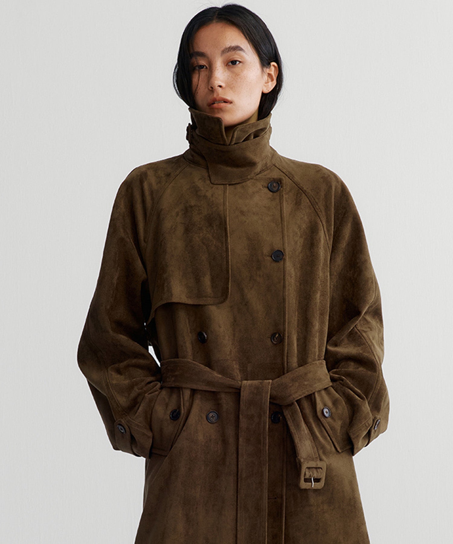 ダブルブレスト トレンチコート