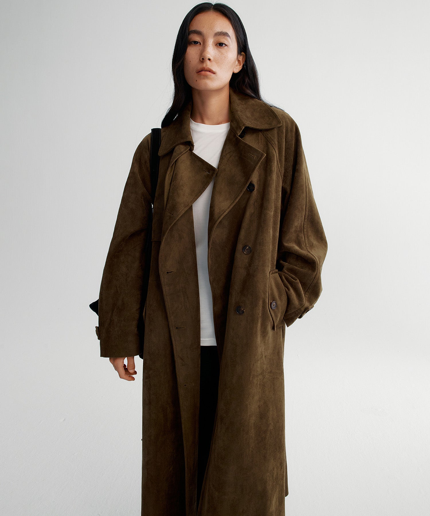 ダブルブレスト トレンチコート