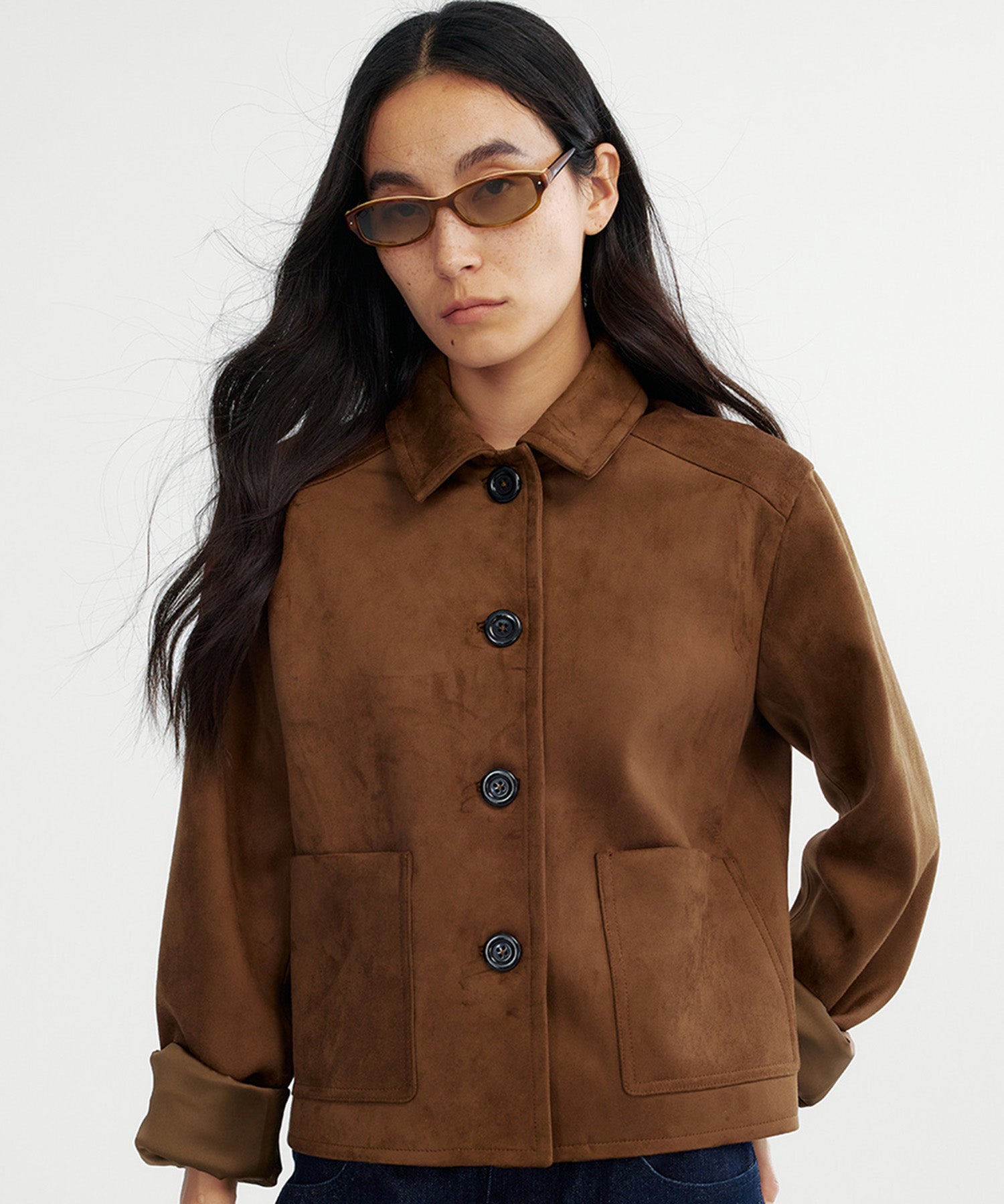 スエードライクショートジャケット