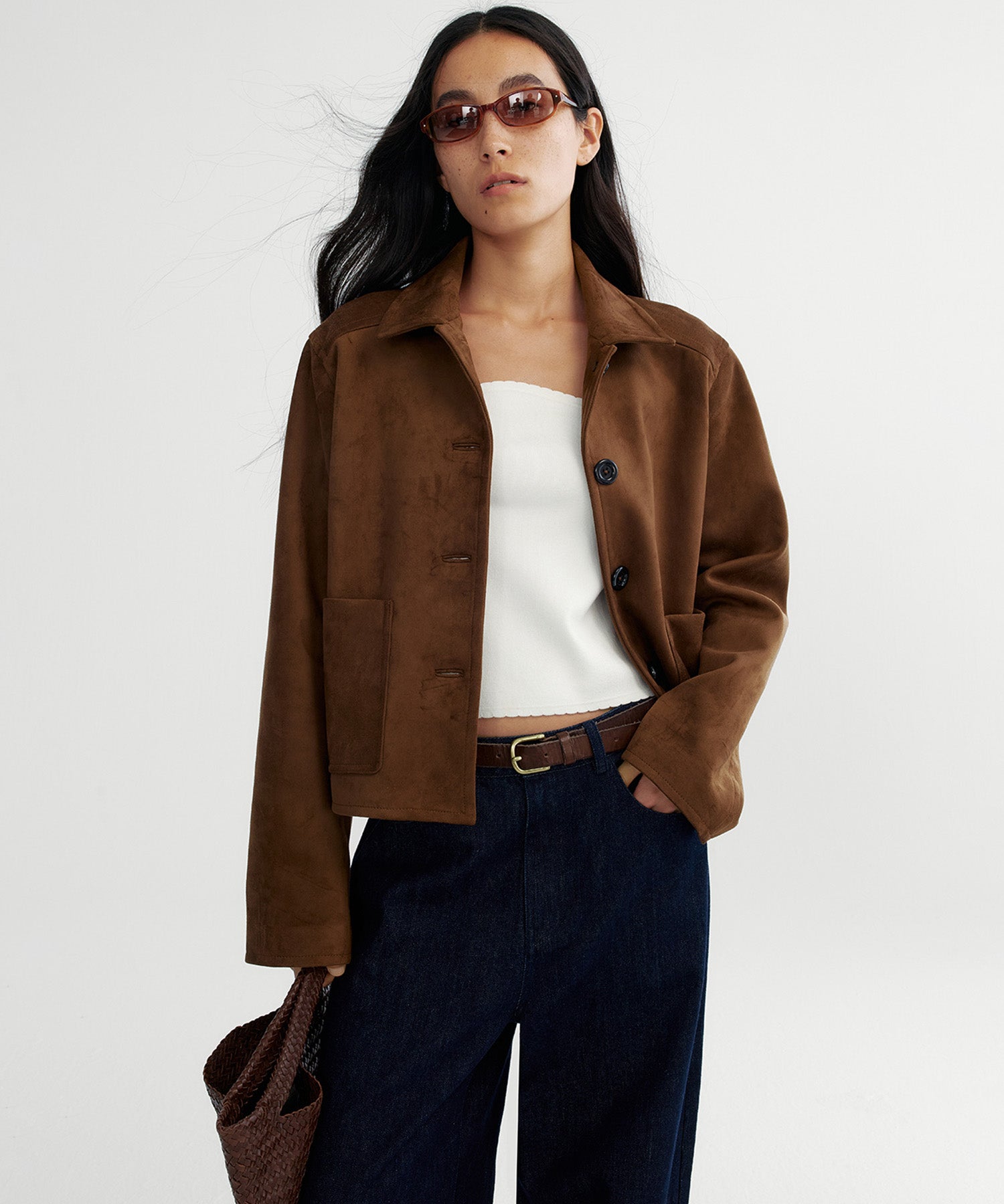 スエードライクショートジャケット