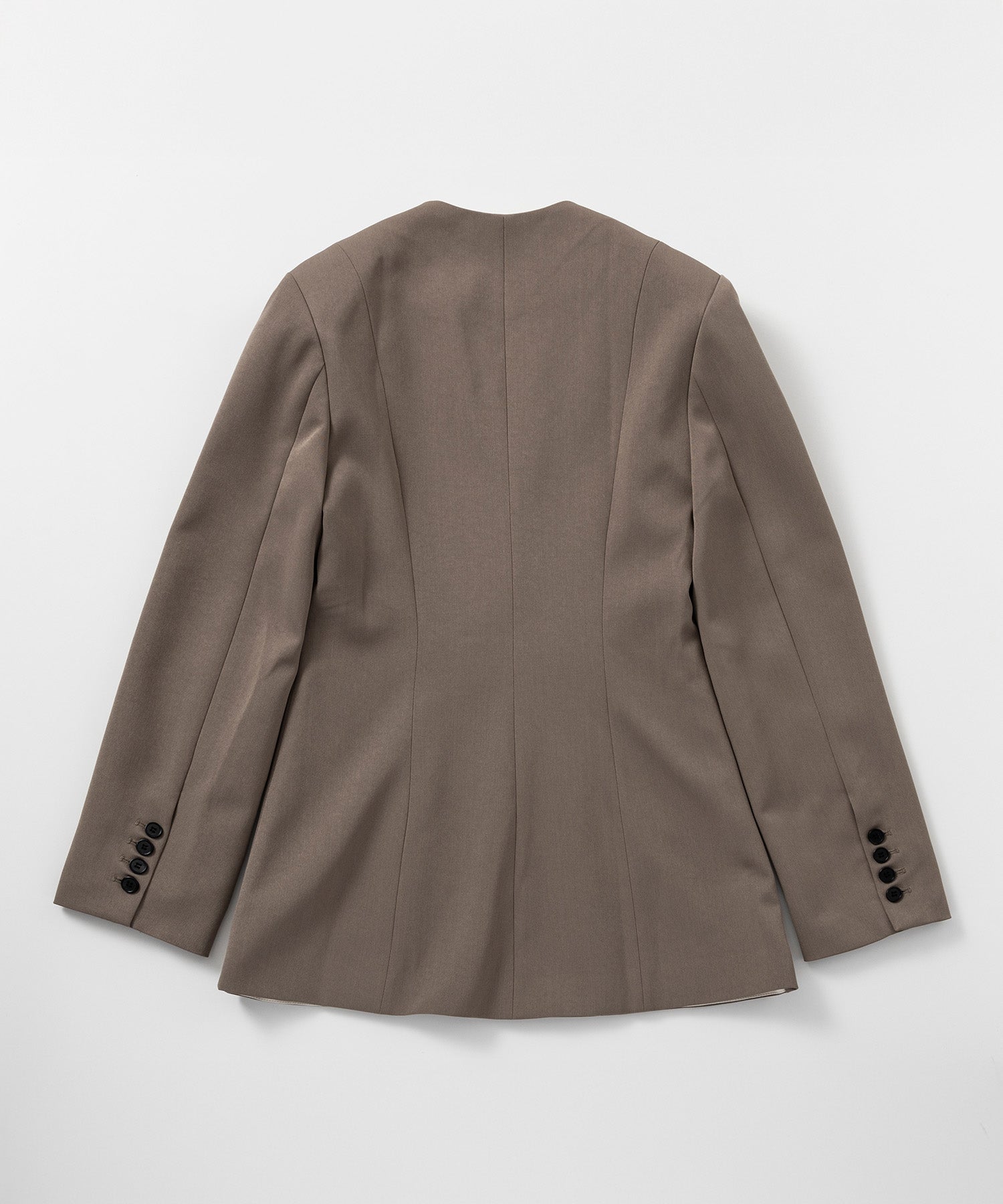 ワンボタン ノーカラージャケット