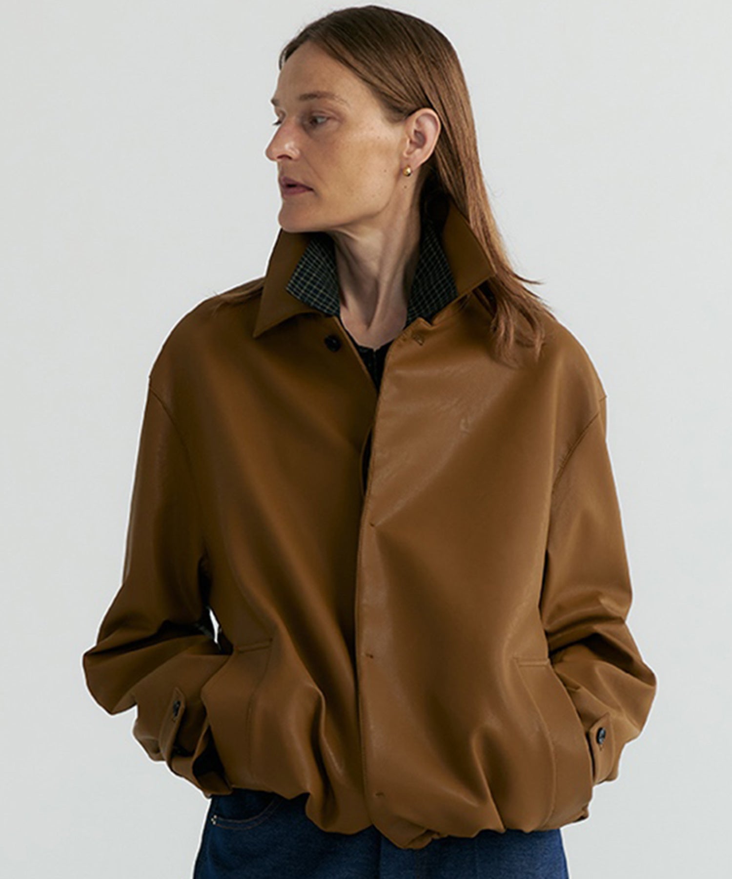 シンセティックレザージャケット