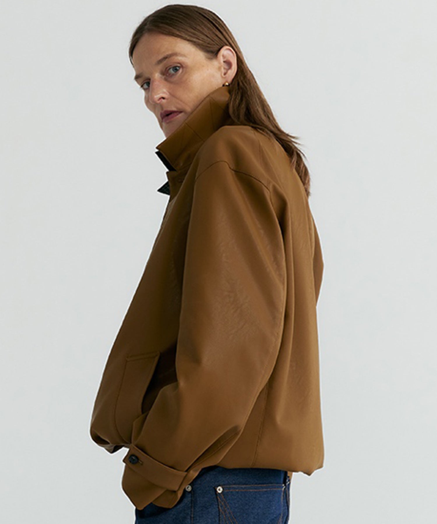 シンセティックレザージャケット