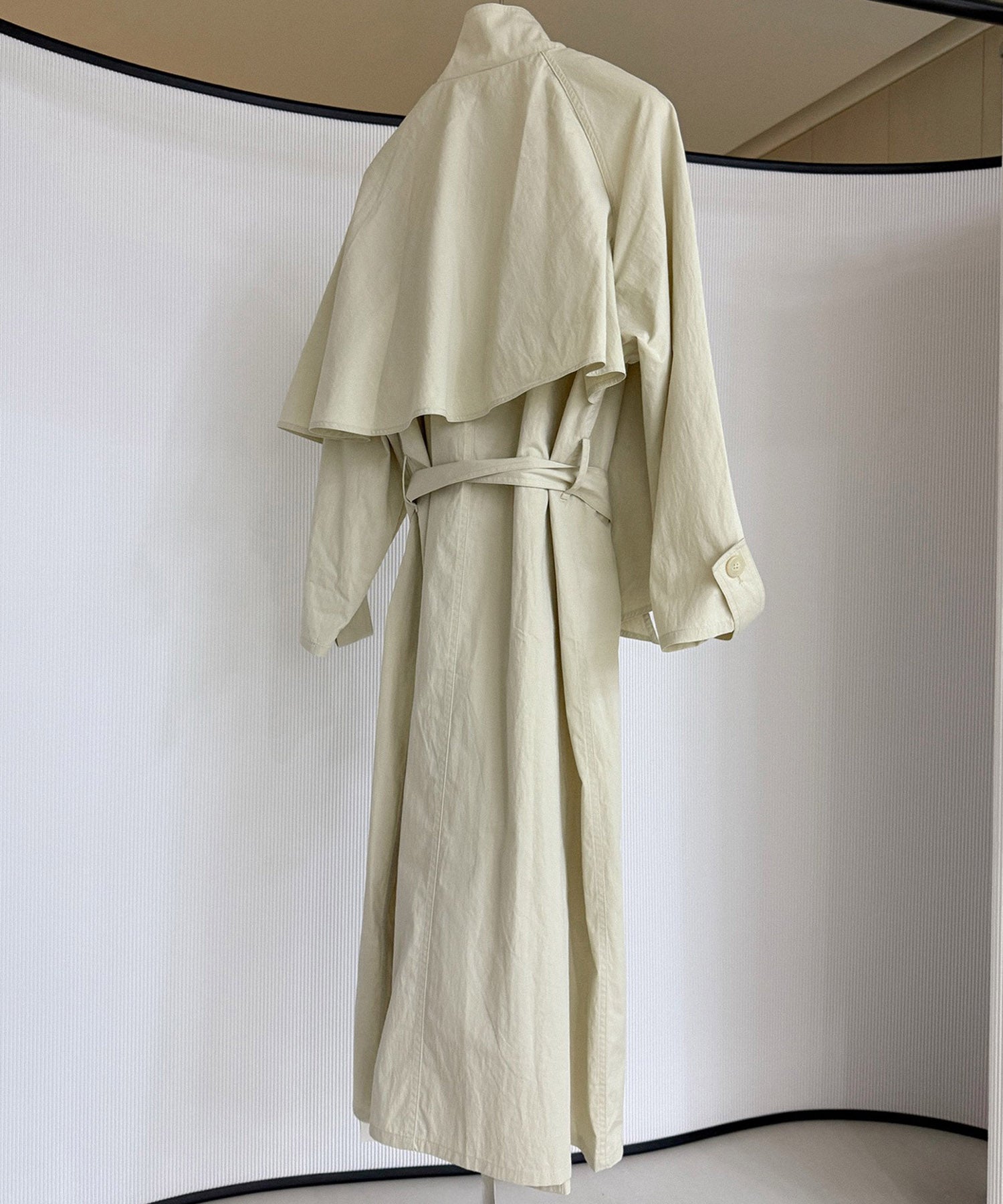 オーバーラップスタンドカラーコート