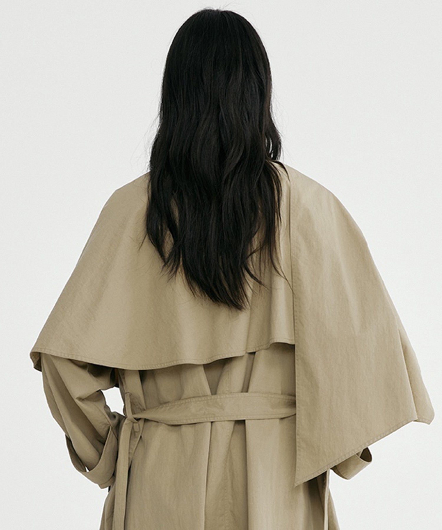 オーバーラップスタンドカラーコート