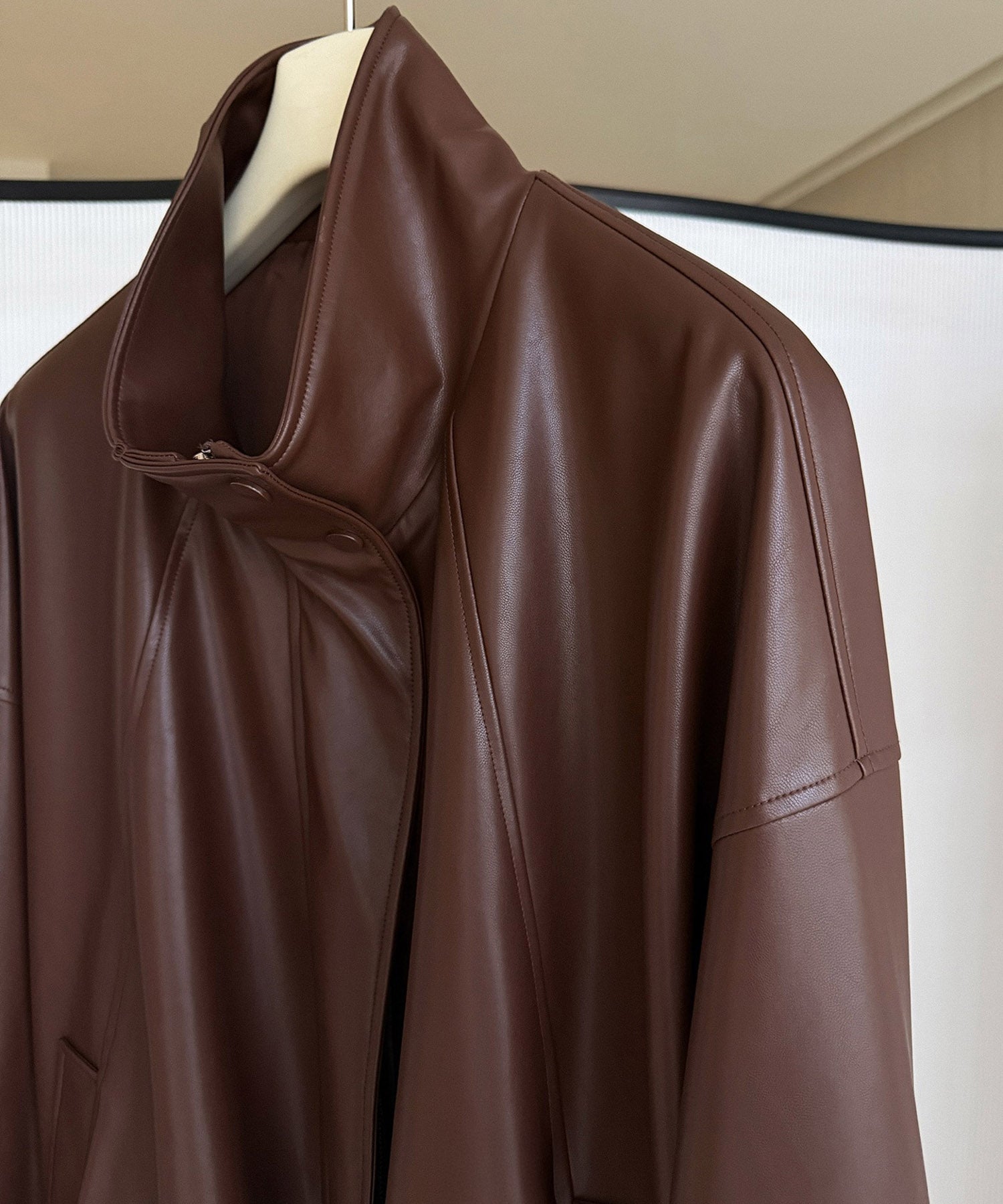 【12月上旬お届け予約商品】スタンドカラーレザージャケット