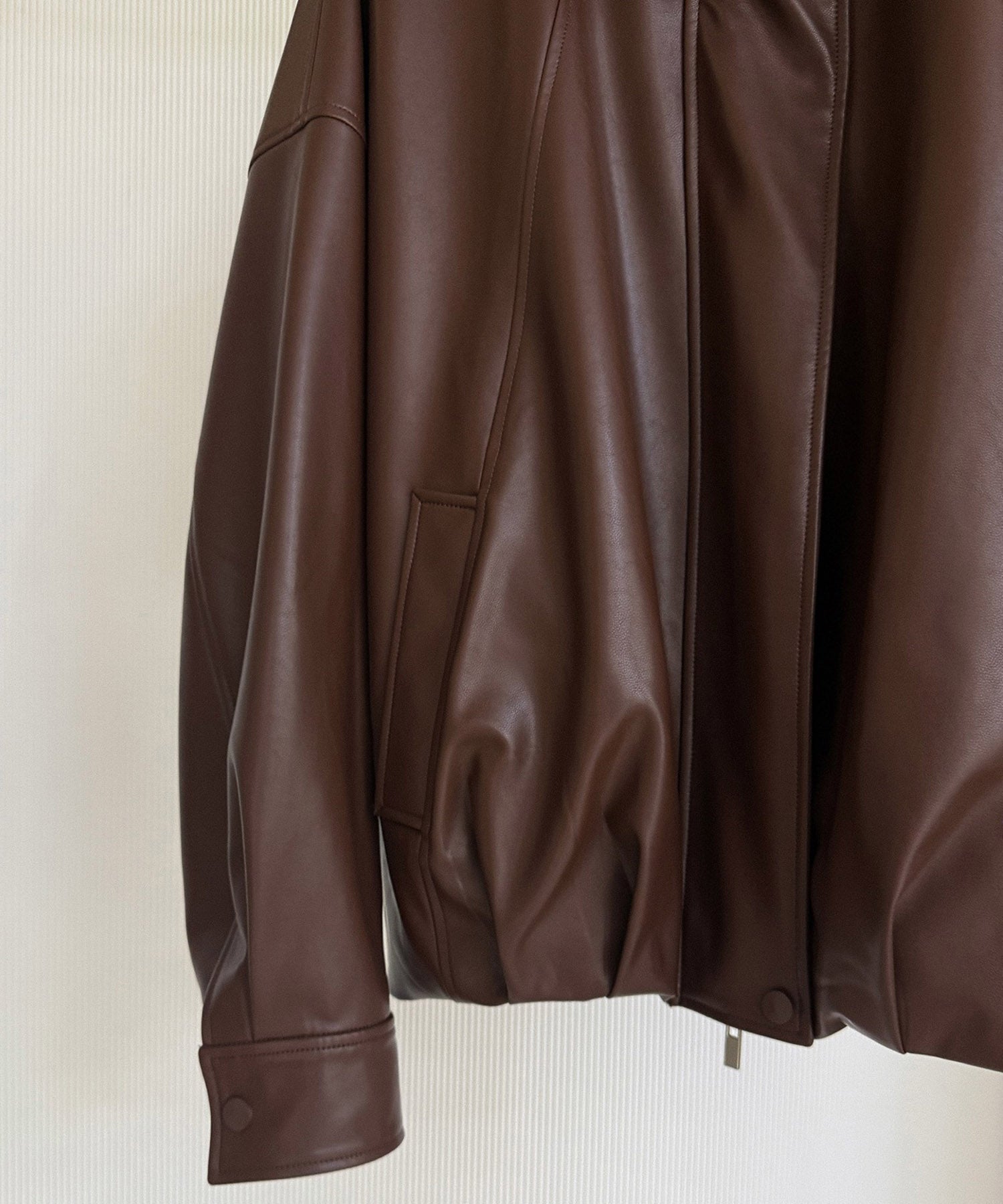 【12月上旬お届け予約商品】スタンドカラーレザージャケット