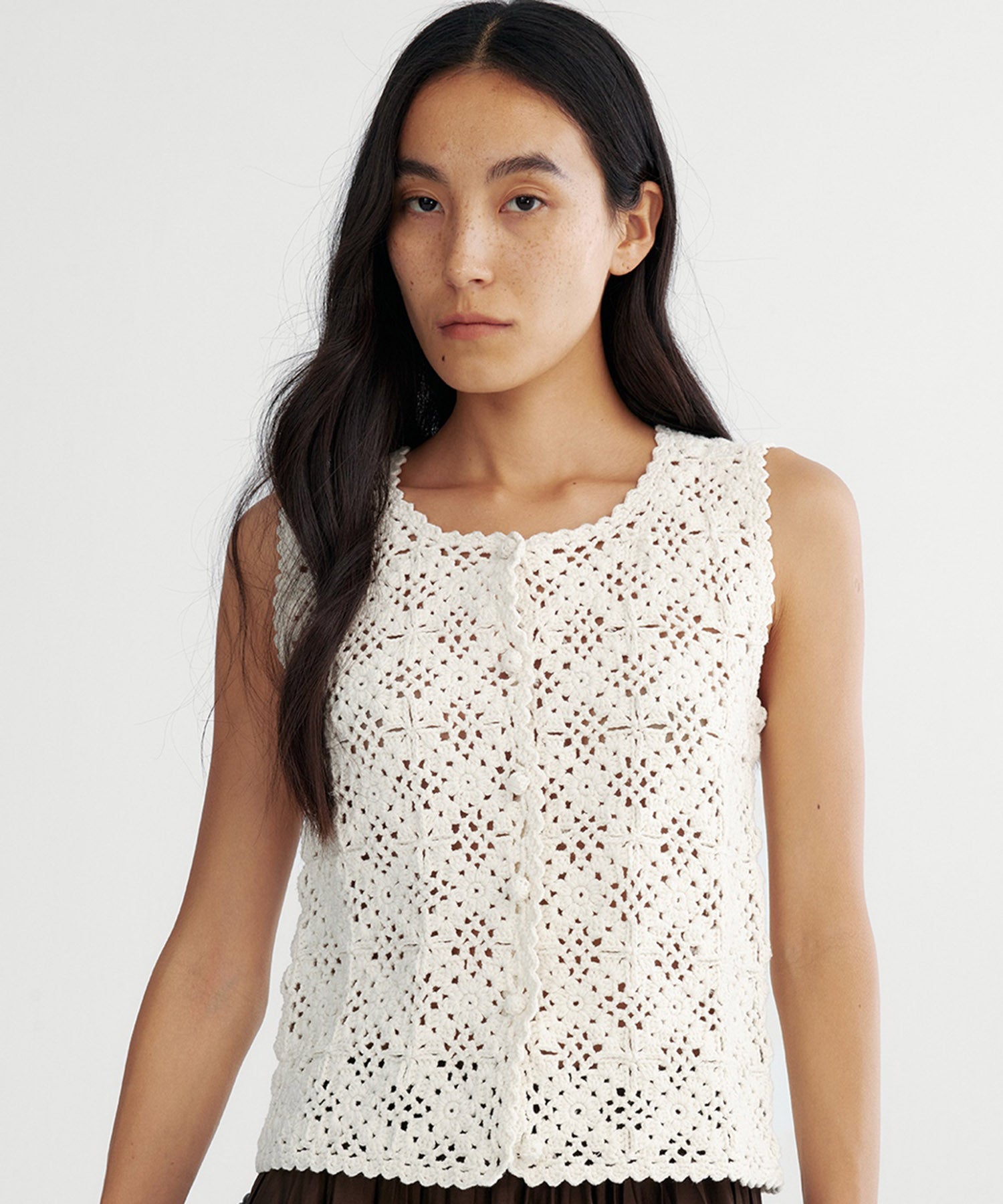 クロシェニットベスト