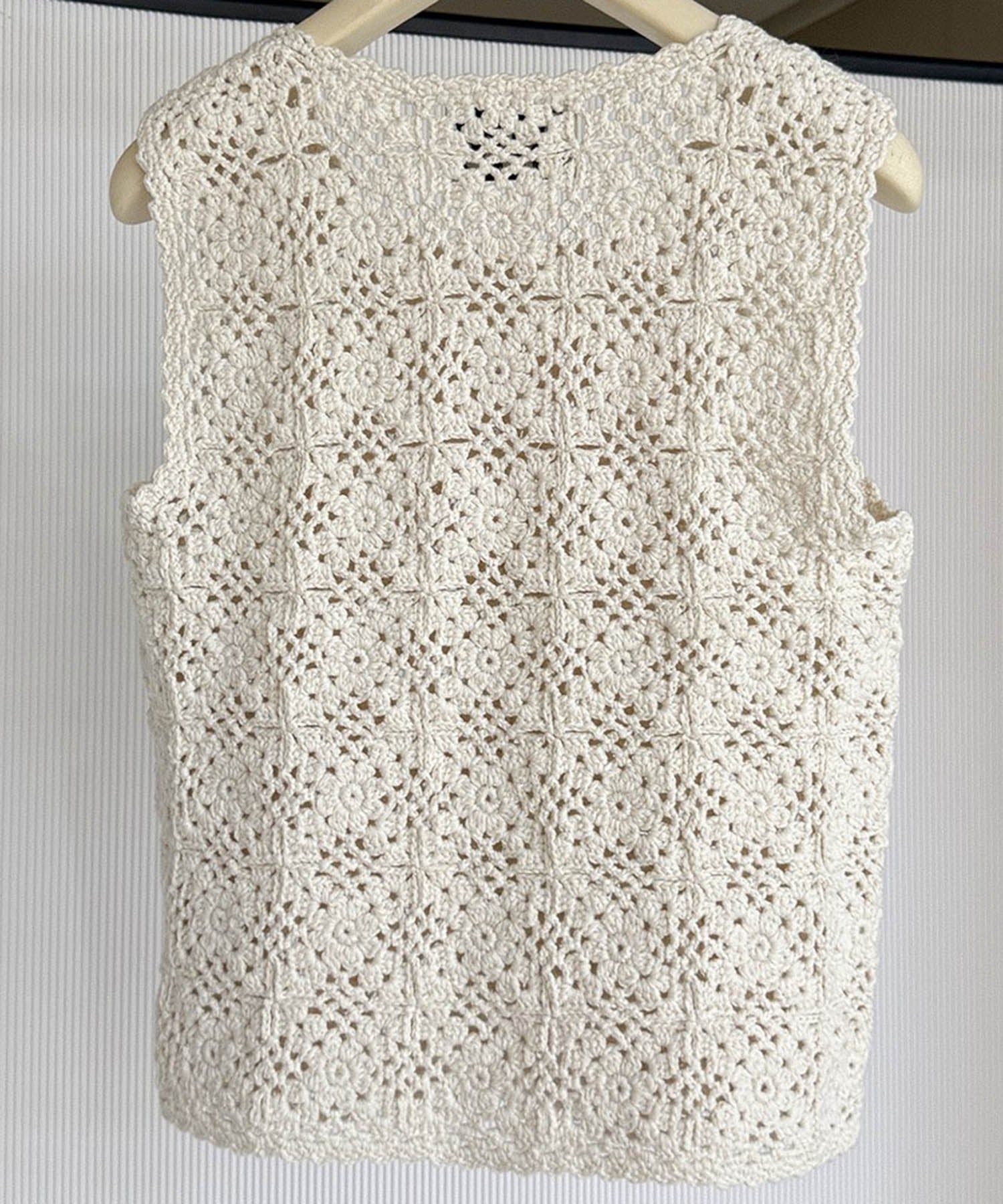 クロシェニットベスト