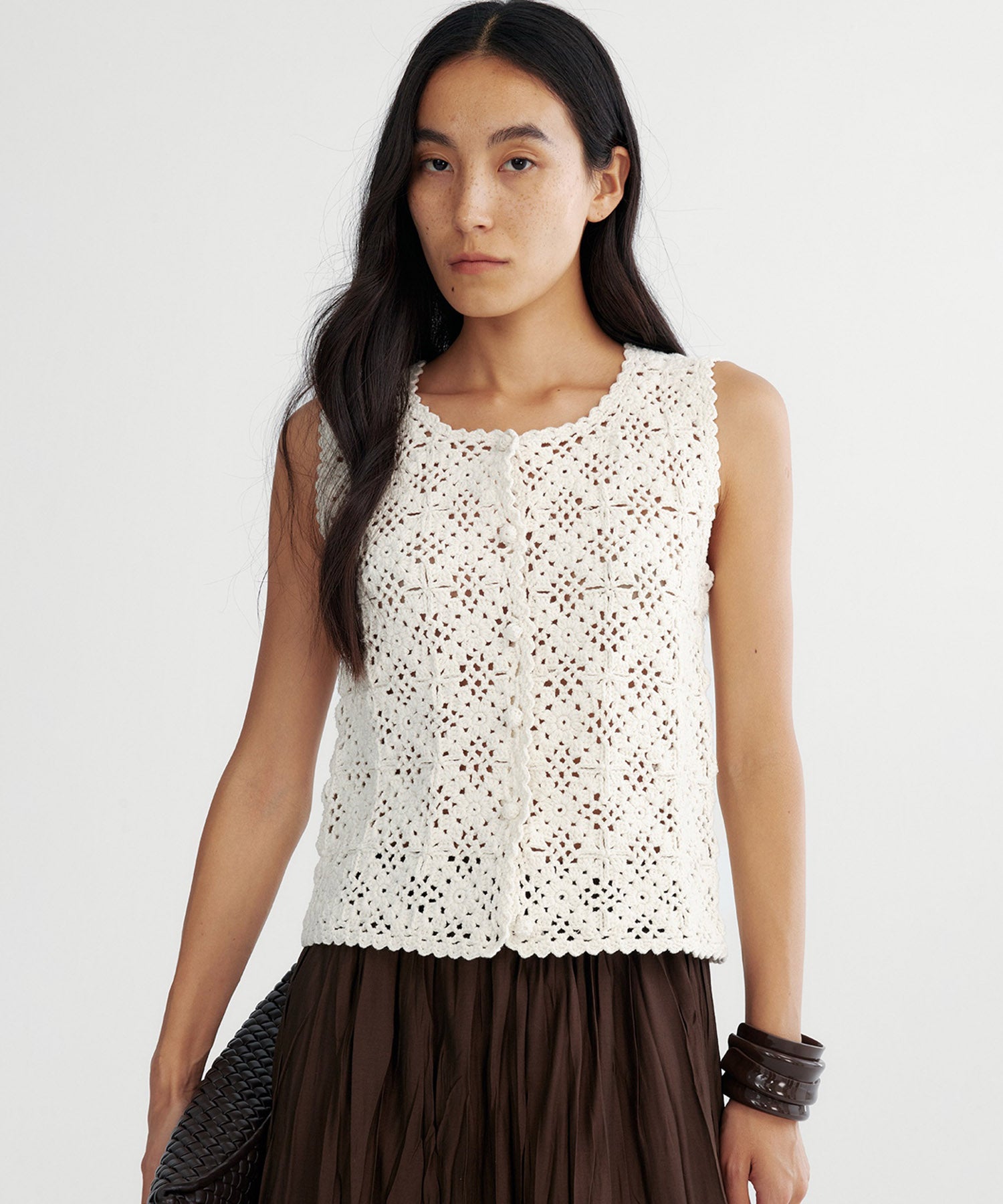 クロシェニットベスト