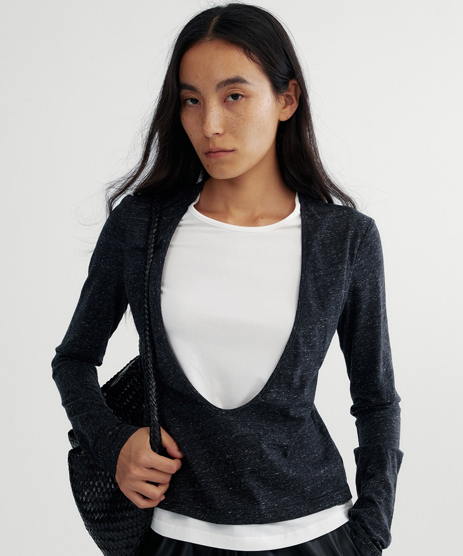 レイヤード ロングスリーブカットソー