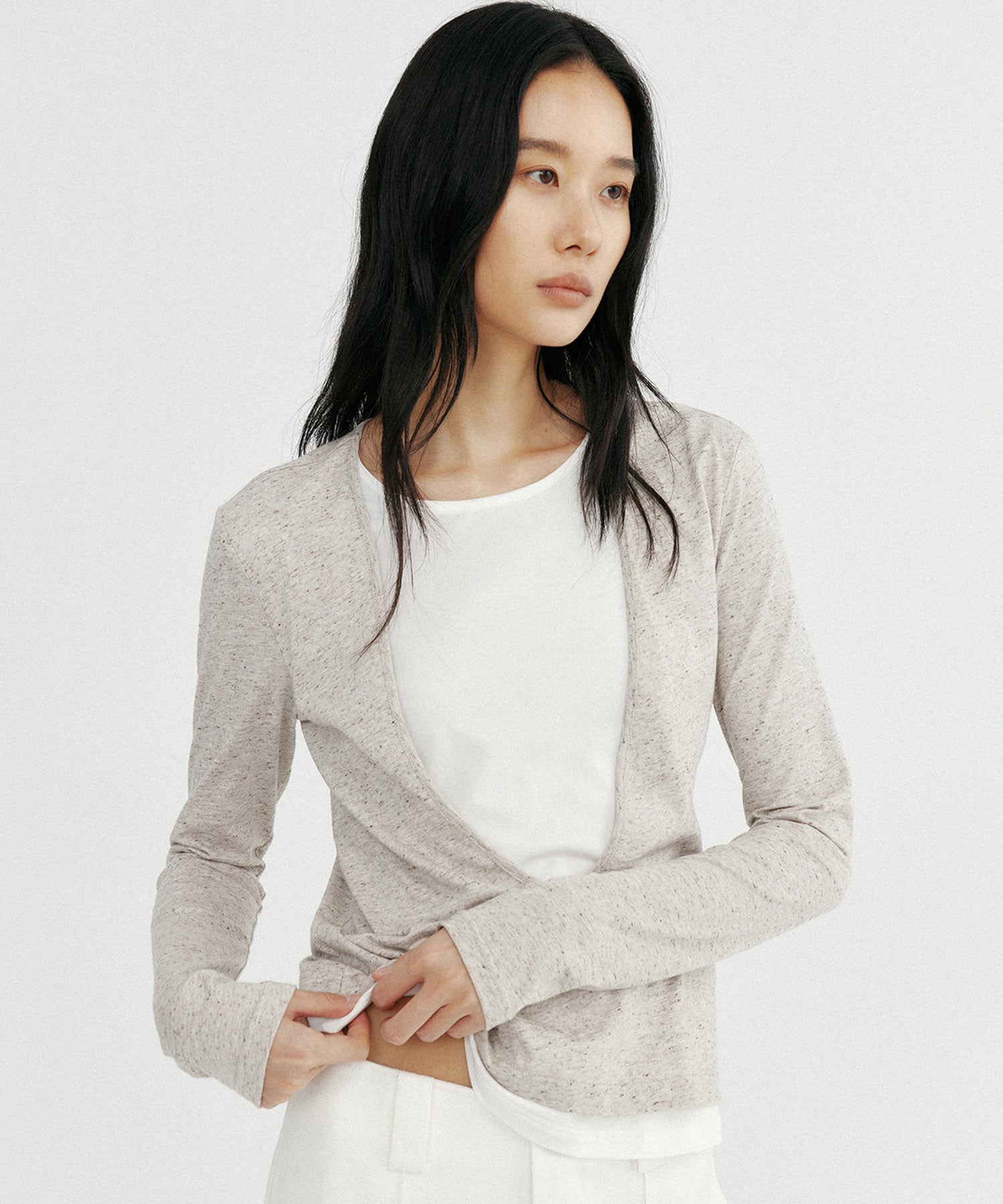 レイヤード ロングスリーブカットソー