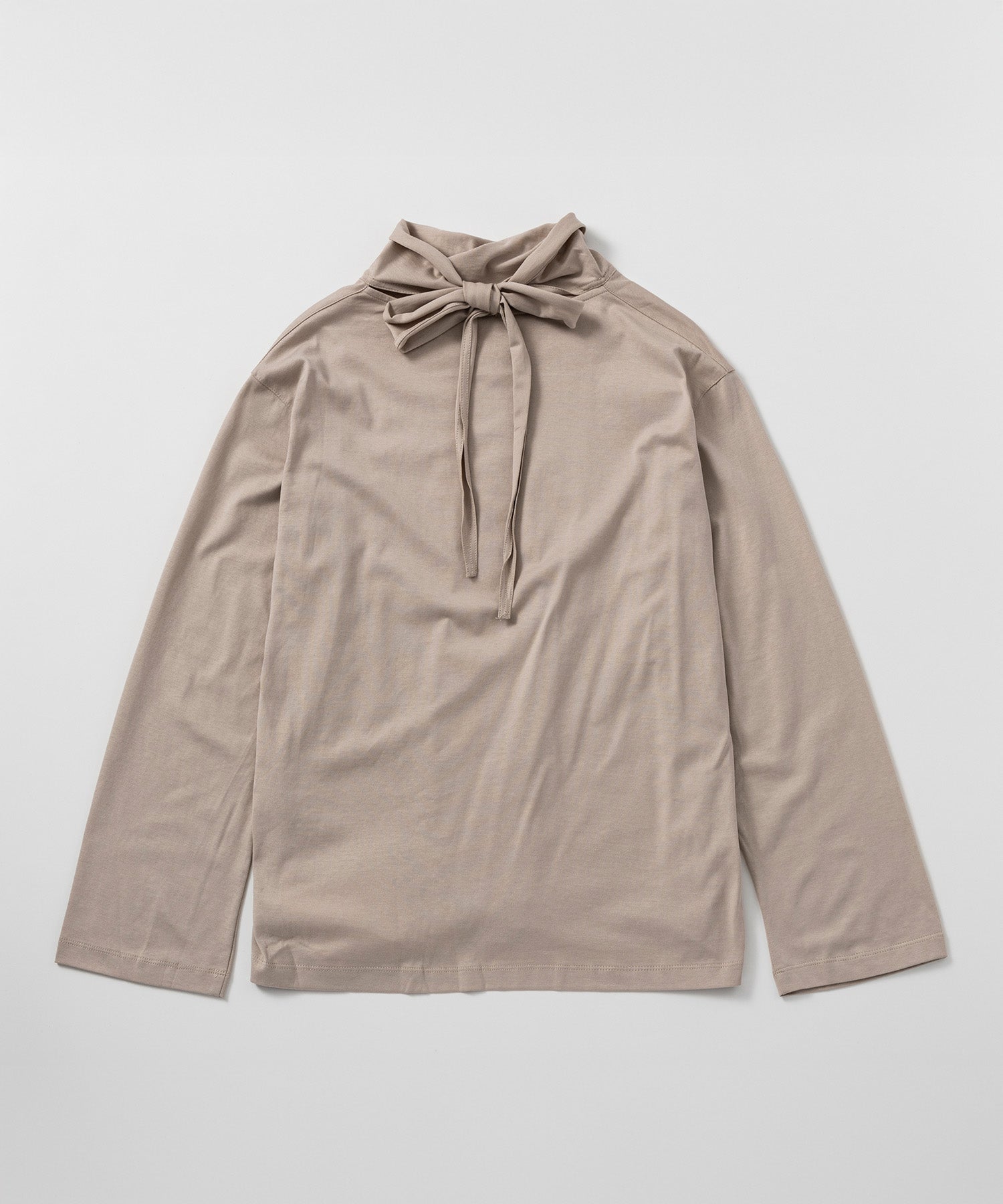 リボンカラープルオーバーカットソー