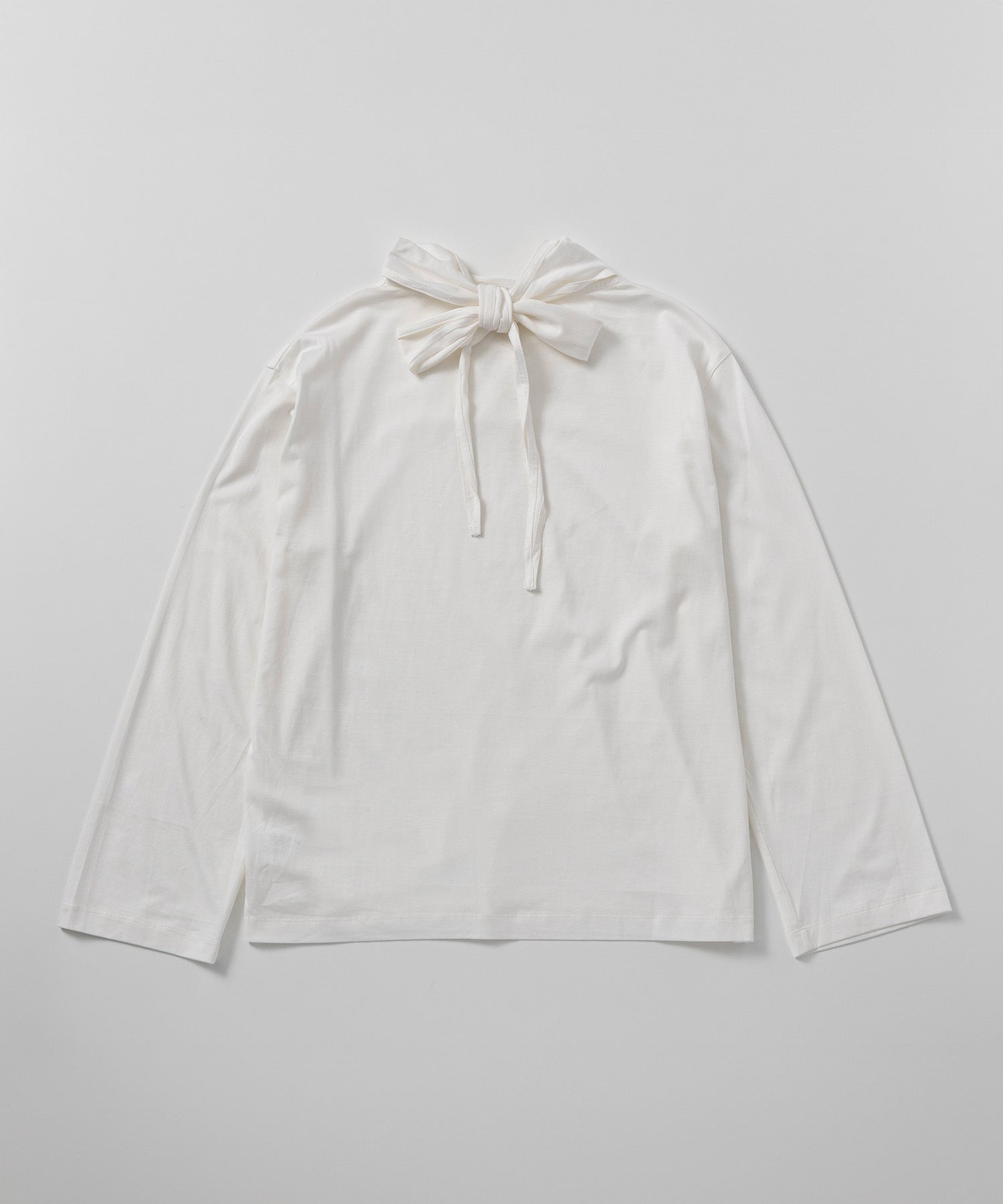 リボンカラープルオーバーカットソー