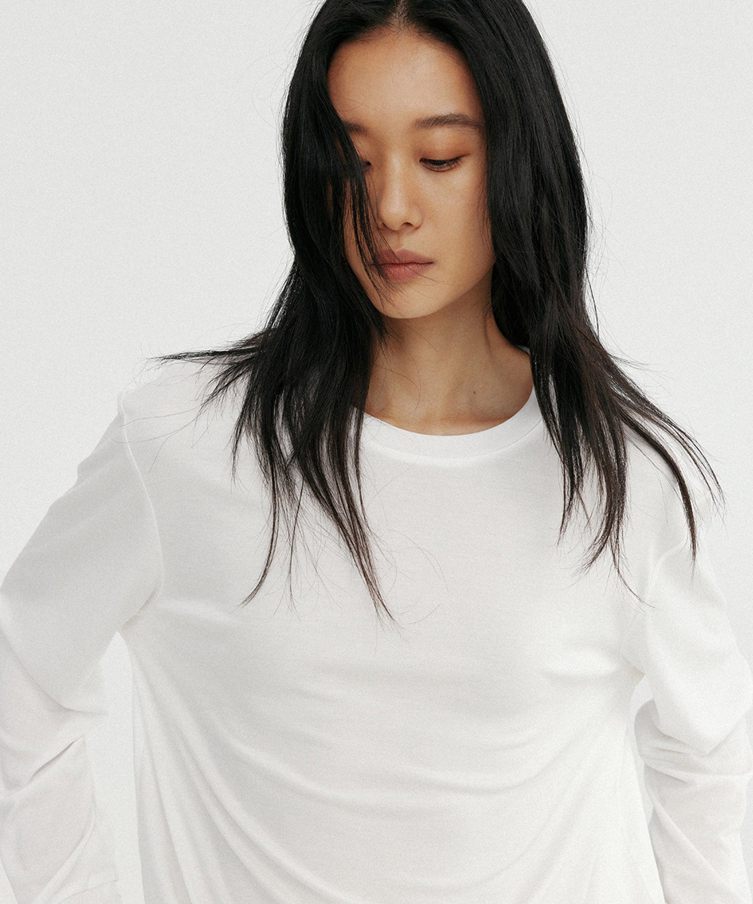 【12月上旬お届け予約商品】シルクタッチロングスリーブTシャツ