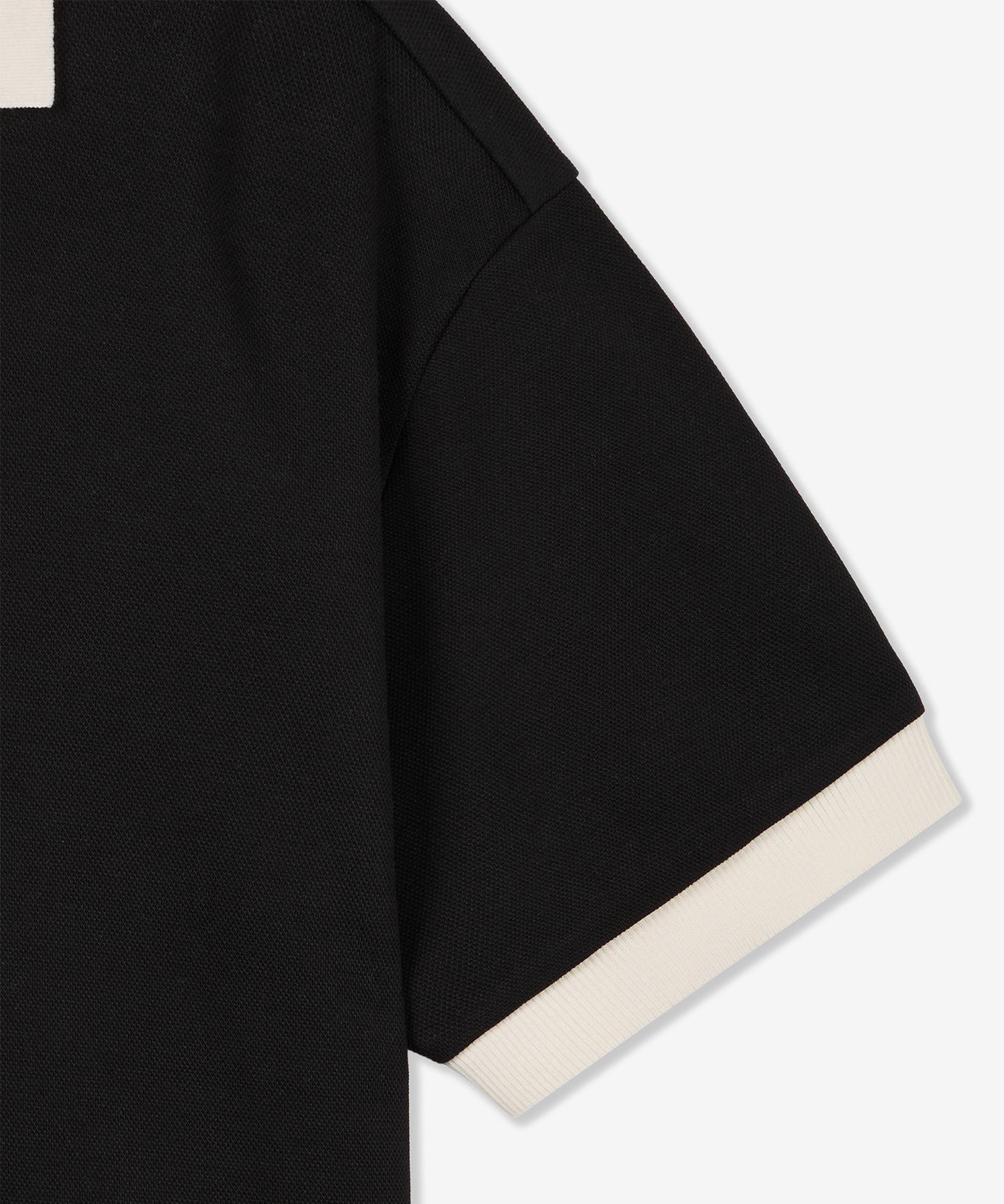 Kinoshita 配色スリットネックTシャツ