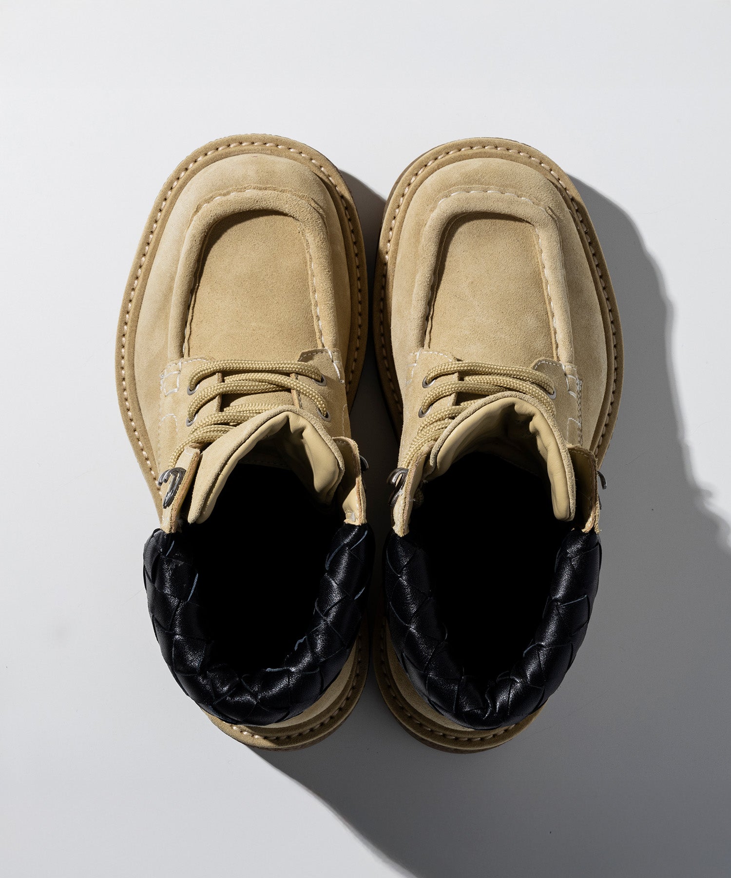 【12月上旬お届け予約商品】ソフトスエード レースアップブーツ