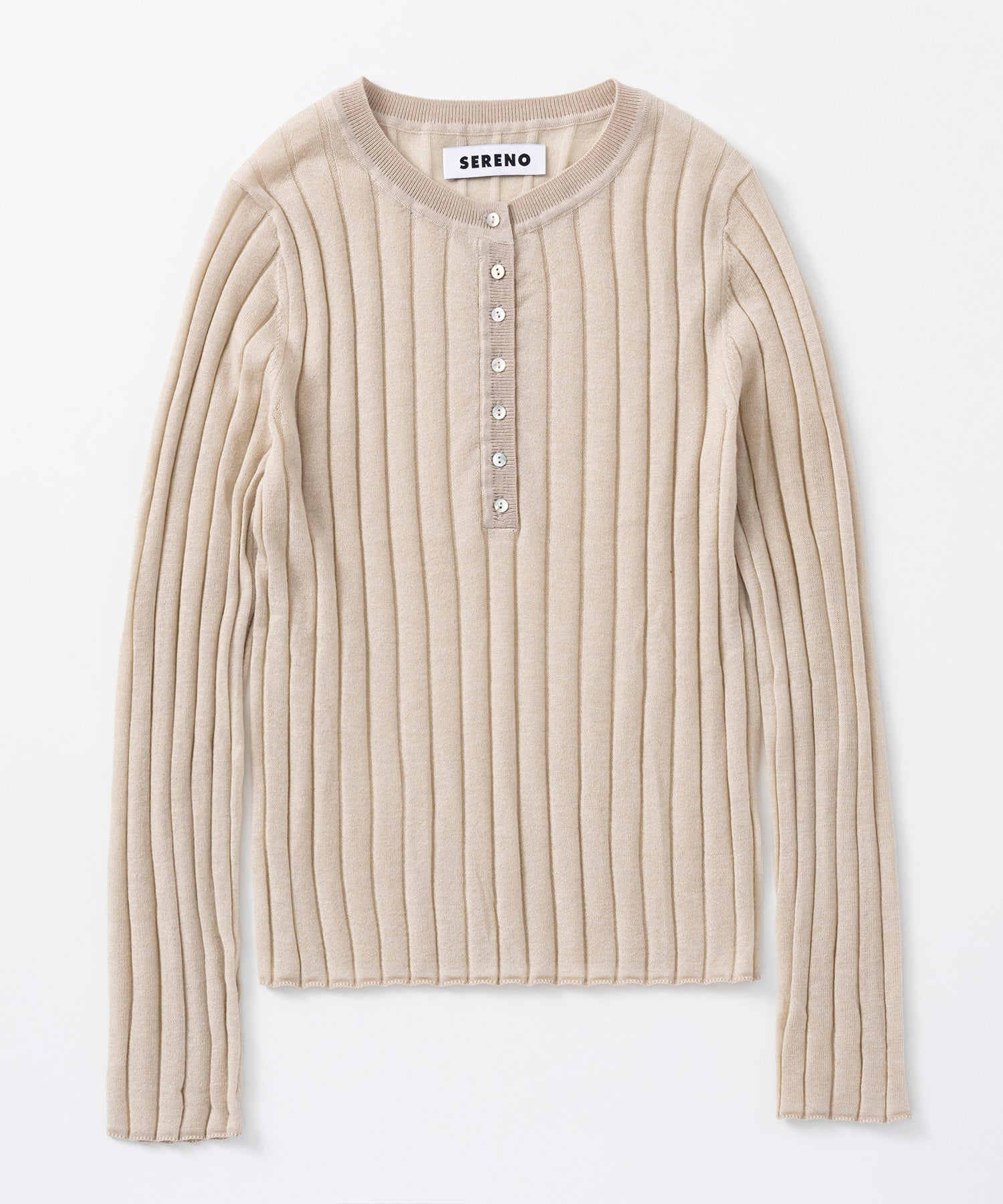 ヘンリーネックトップス