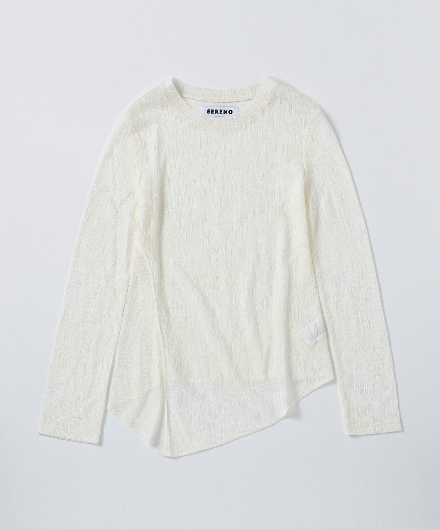 ウールブレンド シアートップス