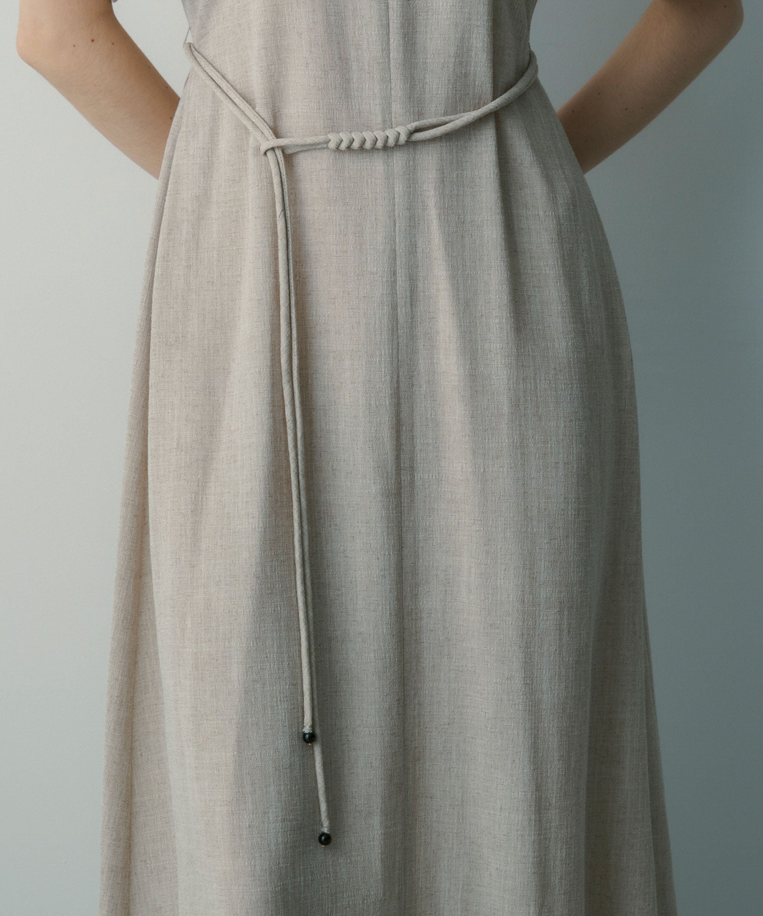 【3月中旬お届け予約商品】ウエストマークワンピース