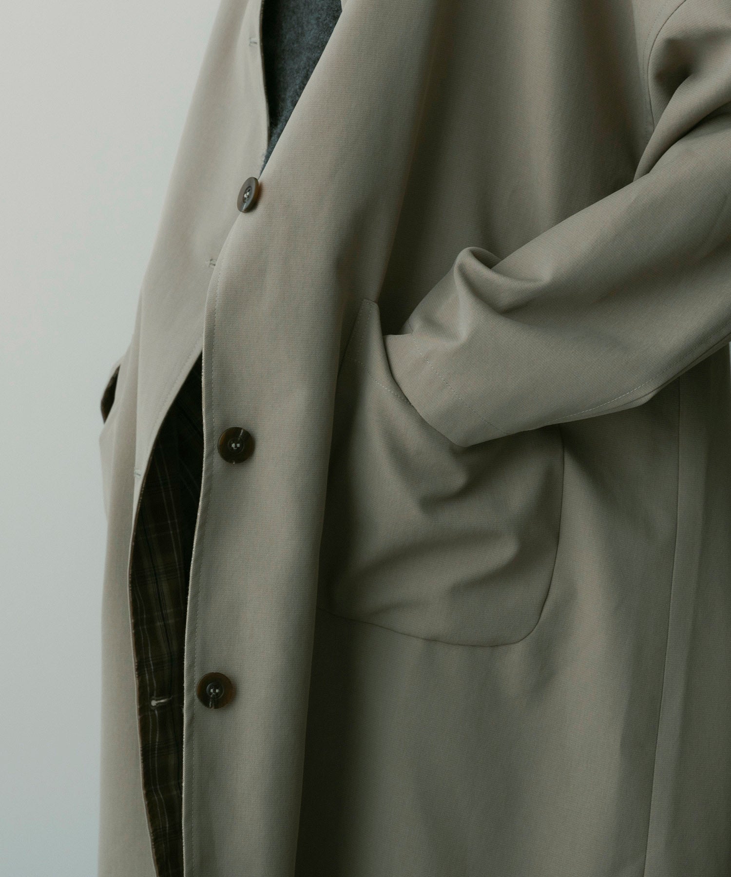 【12月中旬お届け予約商品】ステンカラーオーバーサイズコート