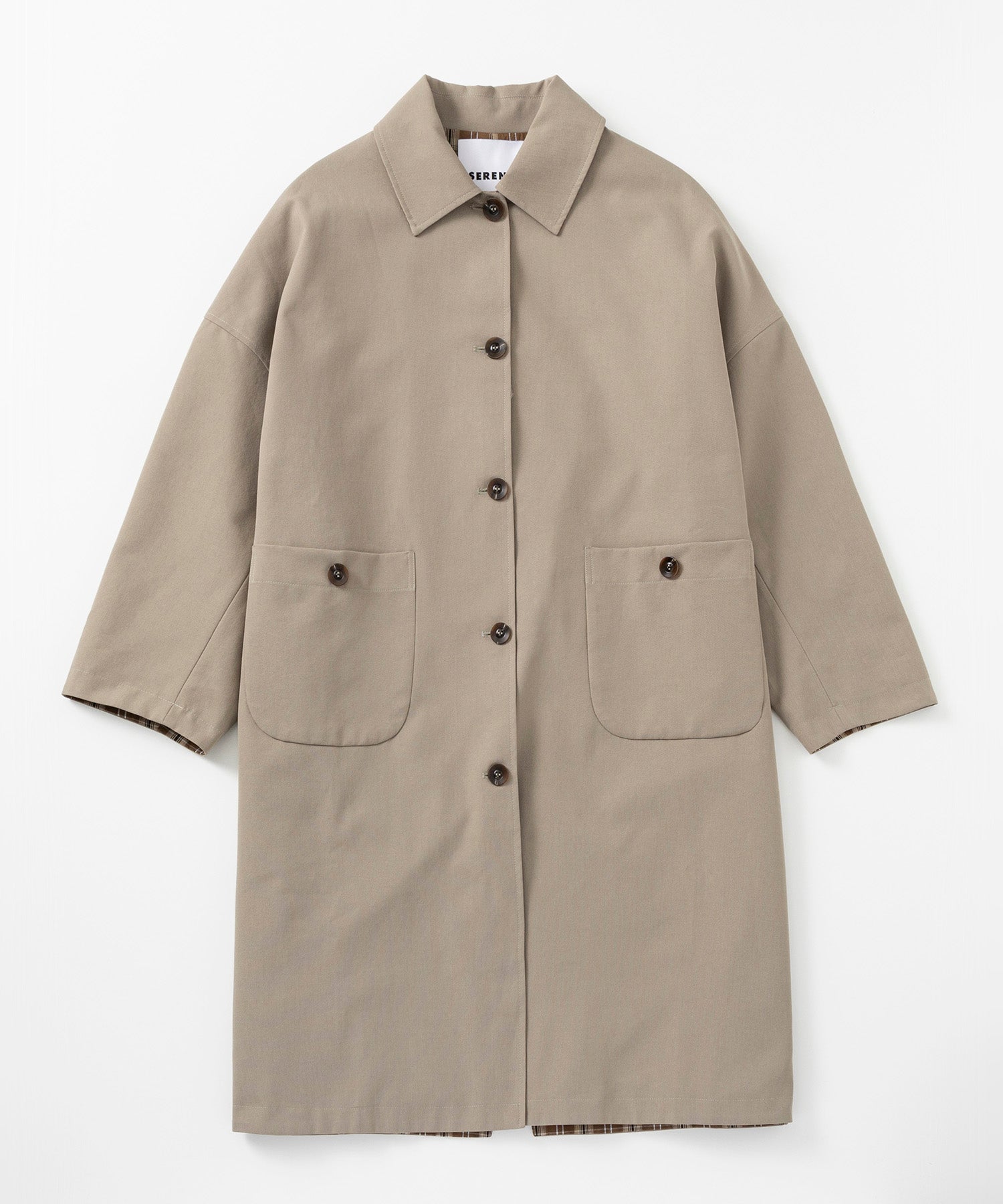 【3月中旬お届け予約商品】ステンカラーオーバーサイズコート