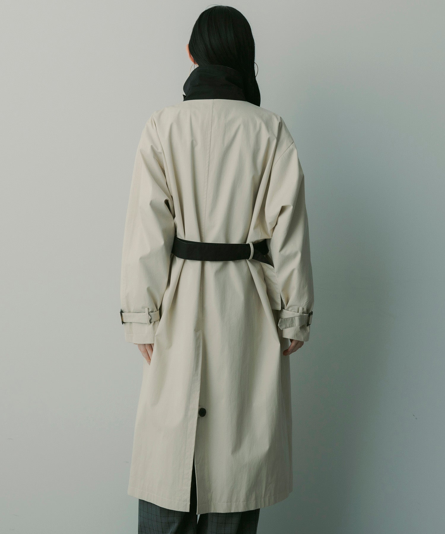 【12月上旬お届け予約商品】バイカラーロングコート