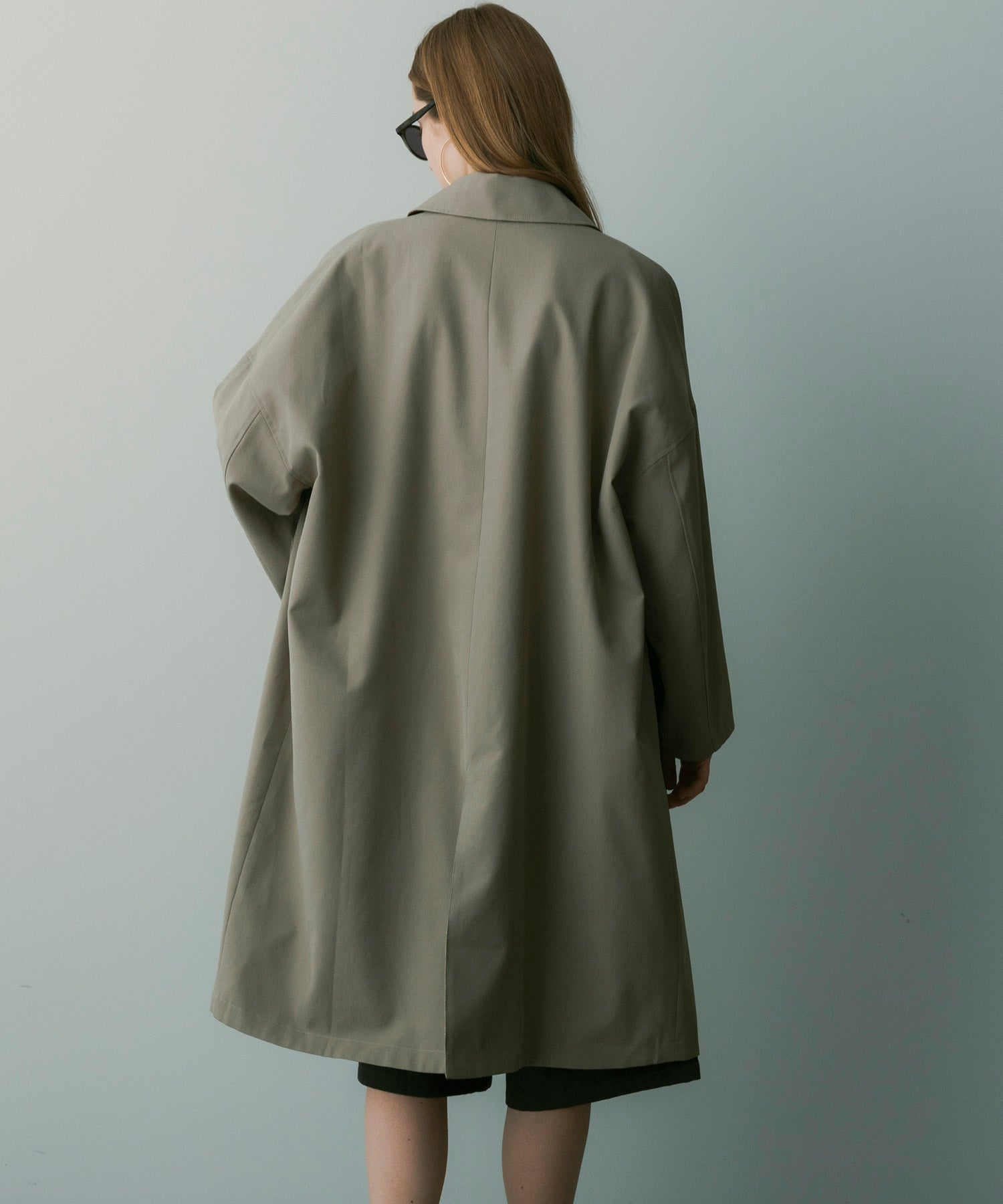 【12月中旬お届け予約商品】ステンカラーオーバーサイズコート