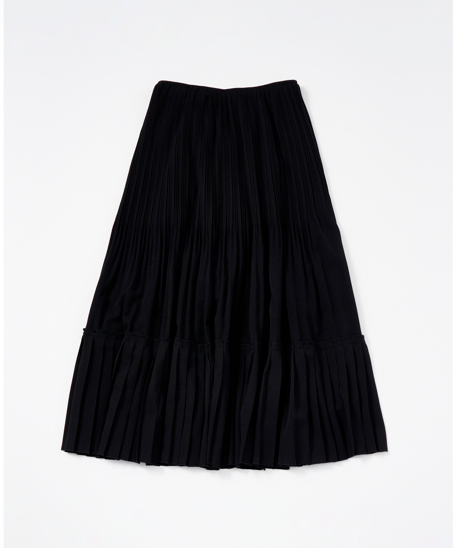 プリーツミディスカート