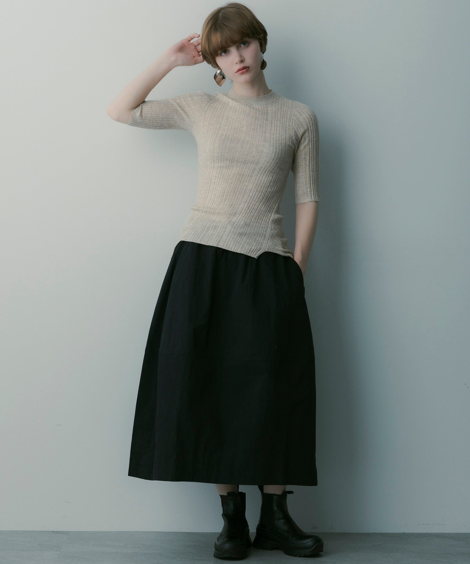 コットンフレアスカート
