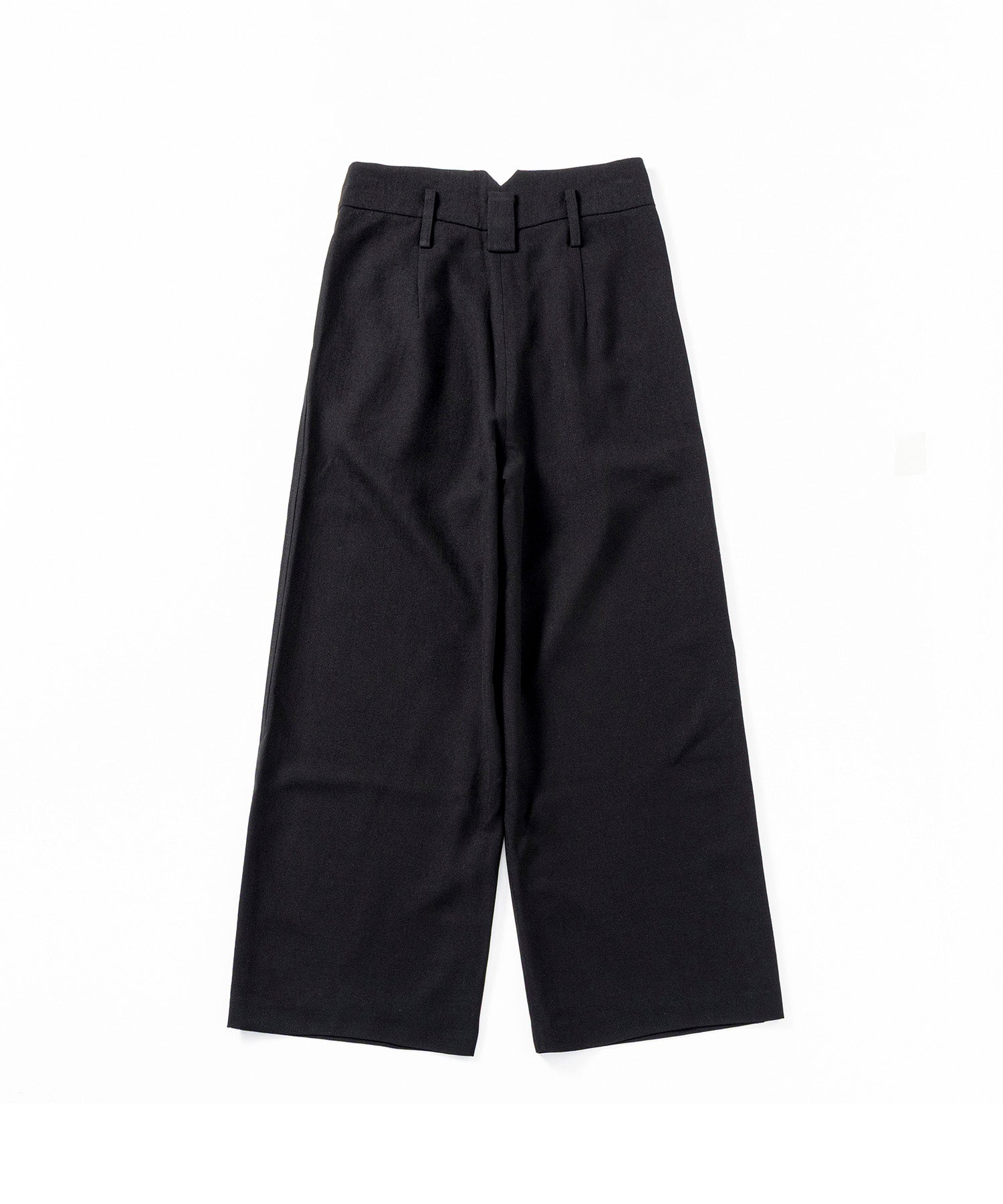 【3月中旬お届け予約商品】ハイウエスト ワイドスラックス