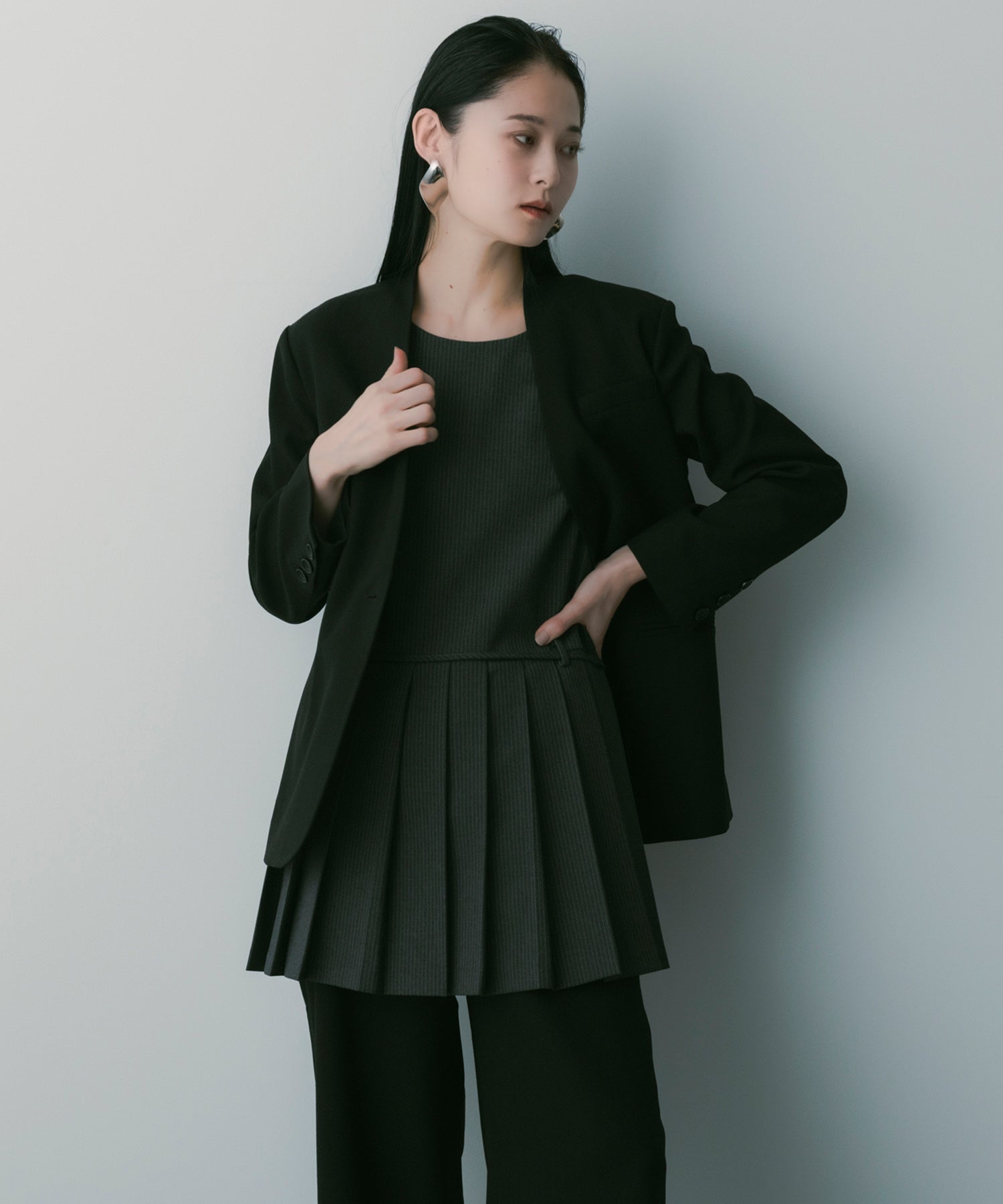 【3月中旬お届け予約商品】ノーカラージャケット