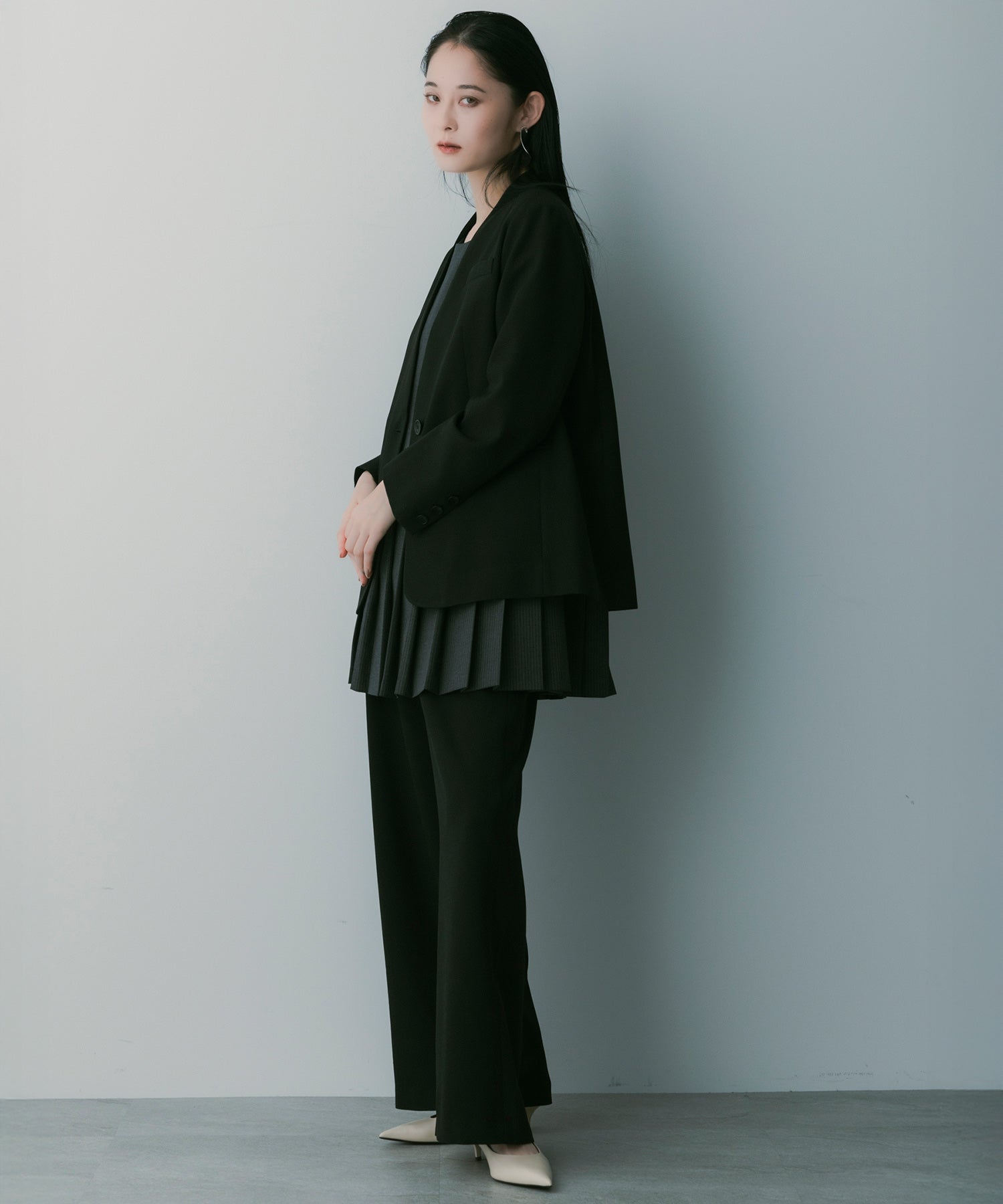 【3月中旬お届け予約商品】ノーカラージャケット