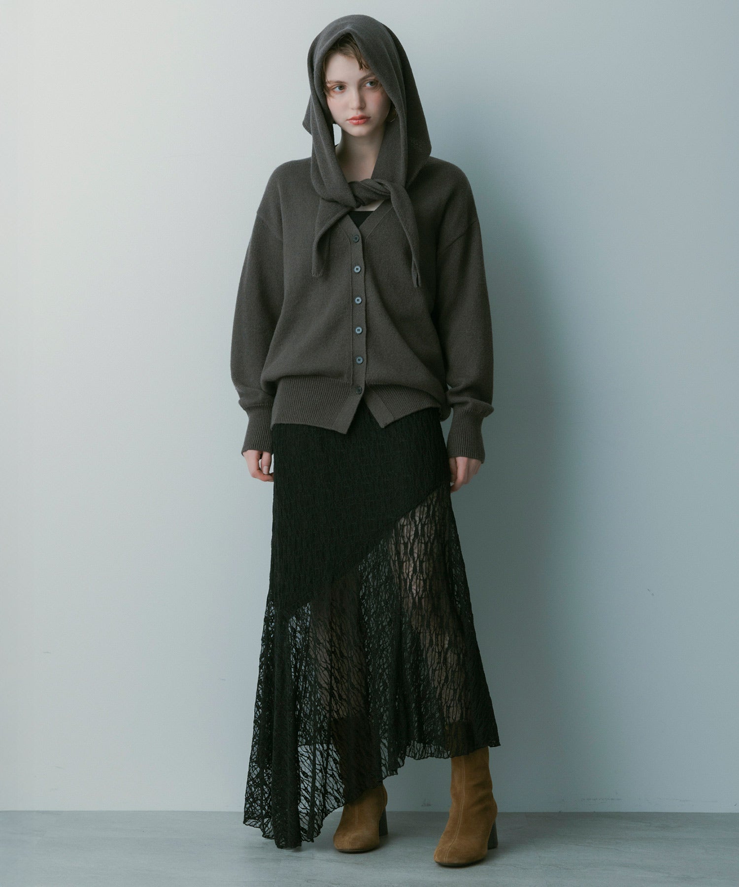 アシンメトリー レーススカート