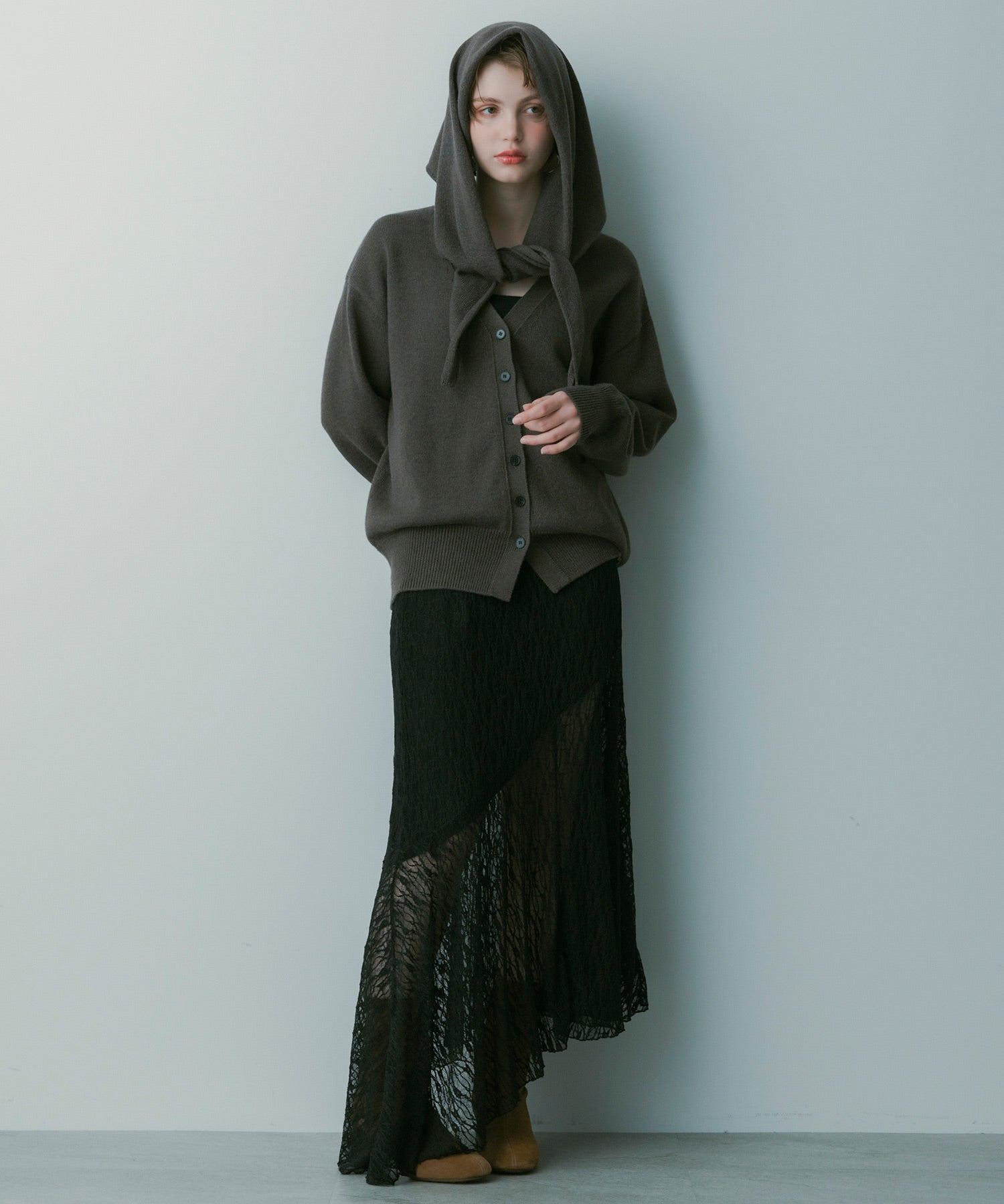 アシンメトリー レーススカート