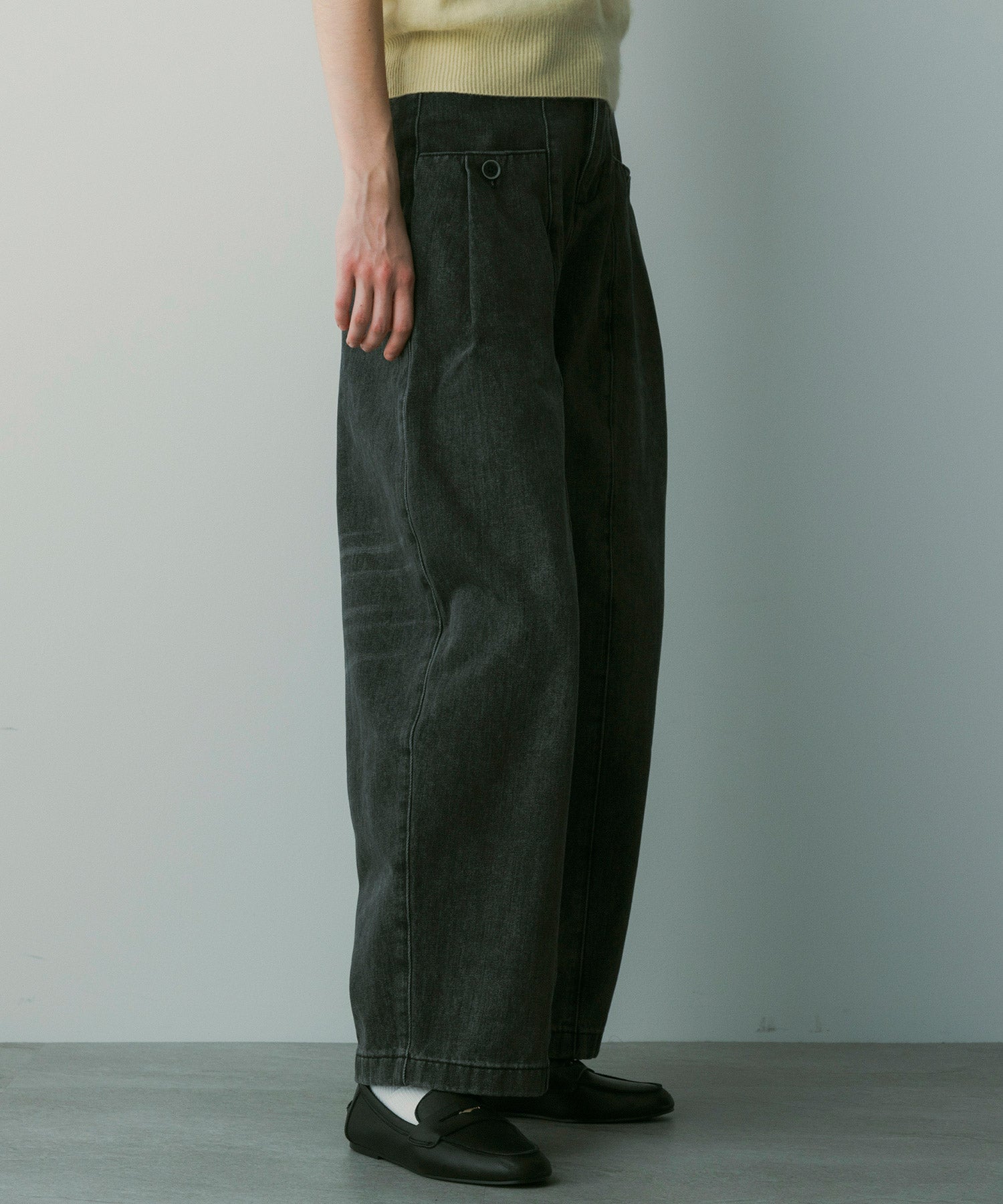 【12月中旬お届け予約商品】ヴィンテージウォッシュデニムパンツ