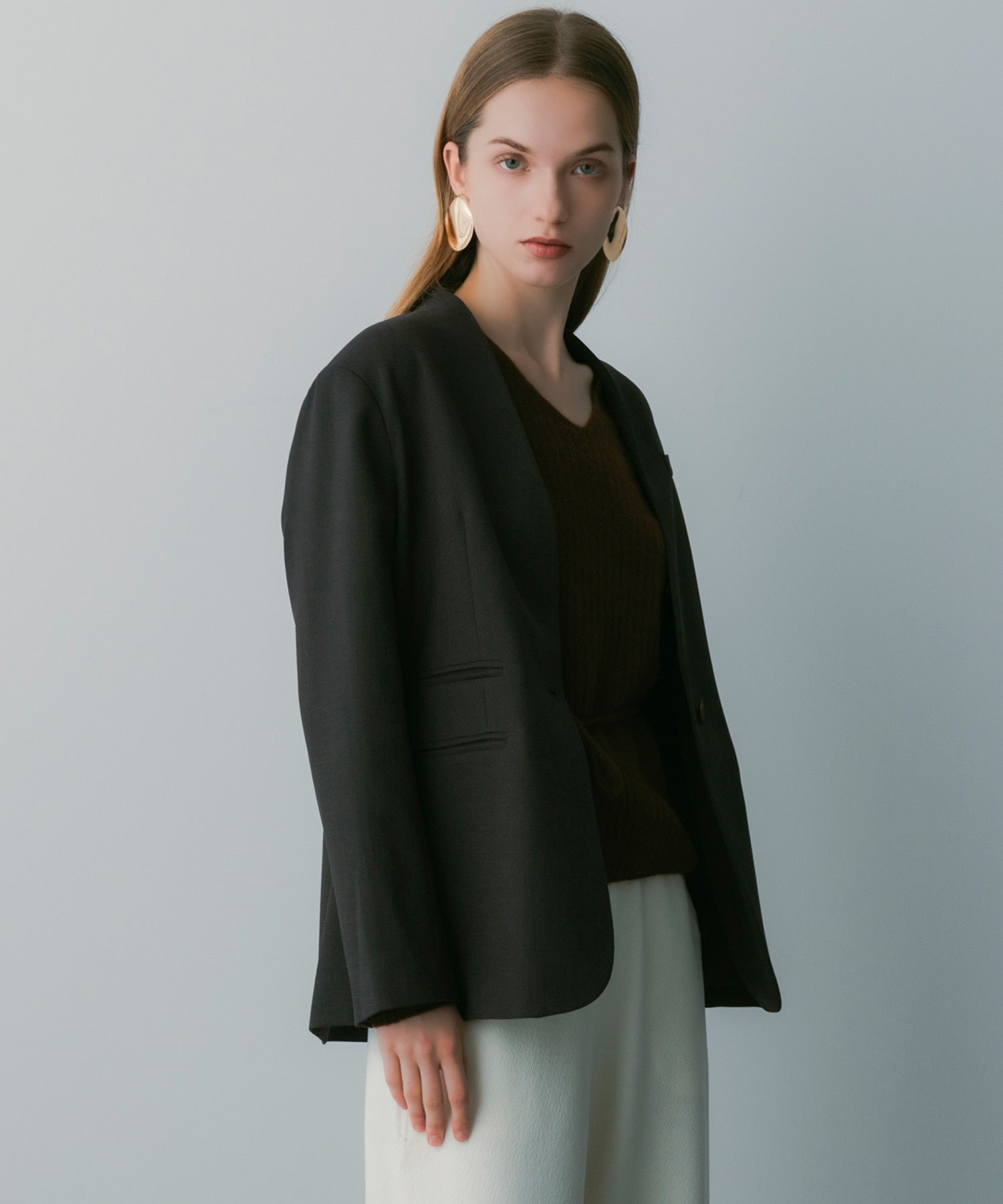 【3月中旬お届け予約商品】ノーカラージャケット