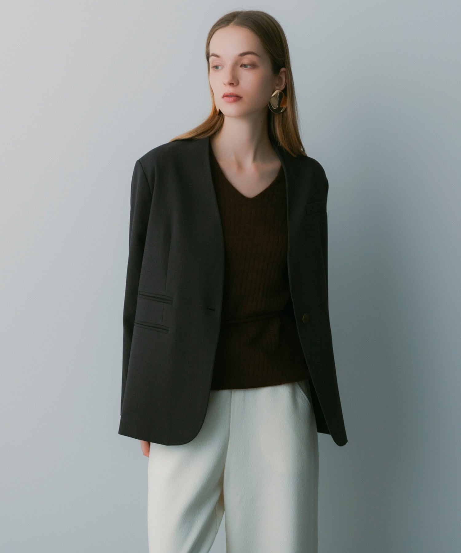 【3月中旬お届け予約商品】ノーカラージャケット