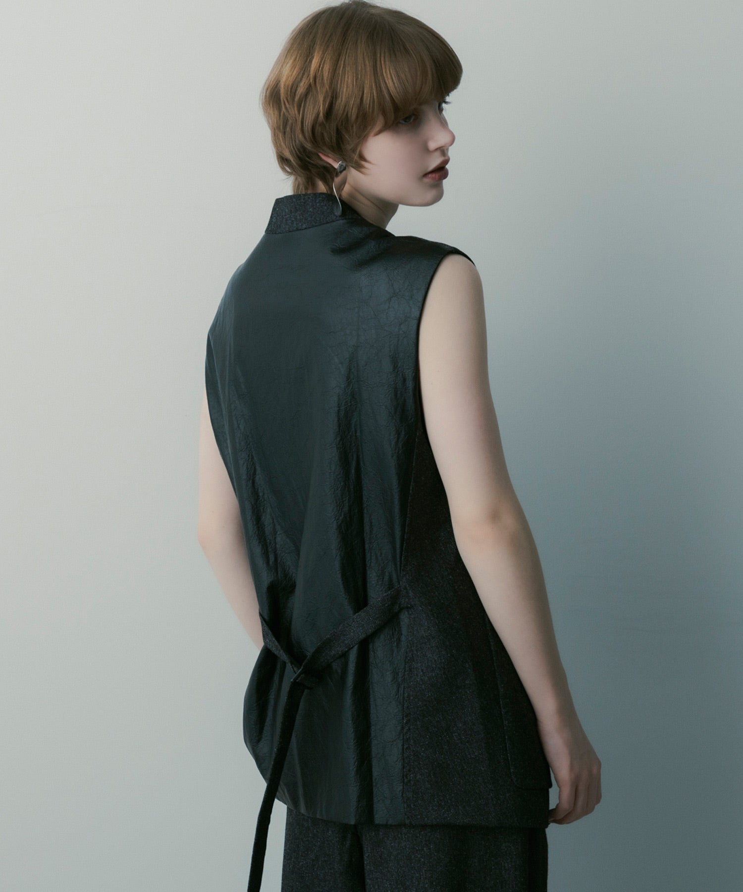 オーバーサイズ スウィッチングジレ