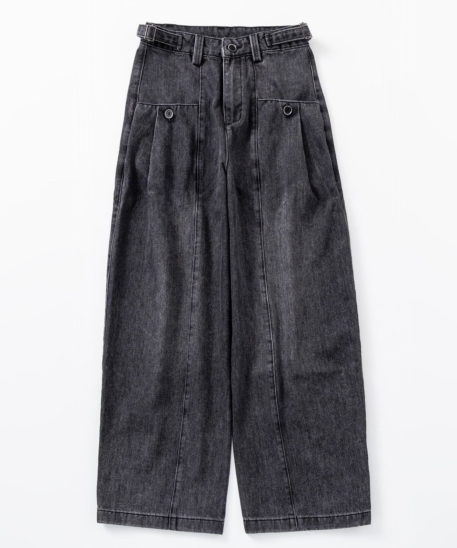 【3月中旬お届け予約商品】ヴィンテージウォッシュデニムパンツ