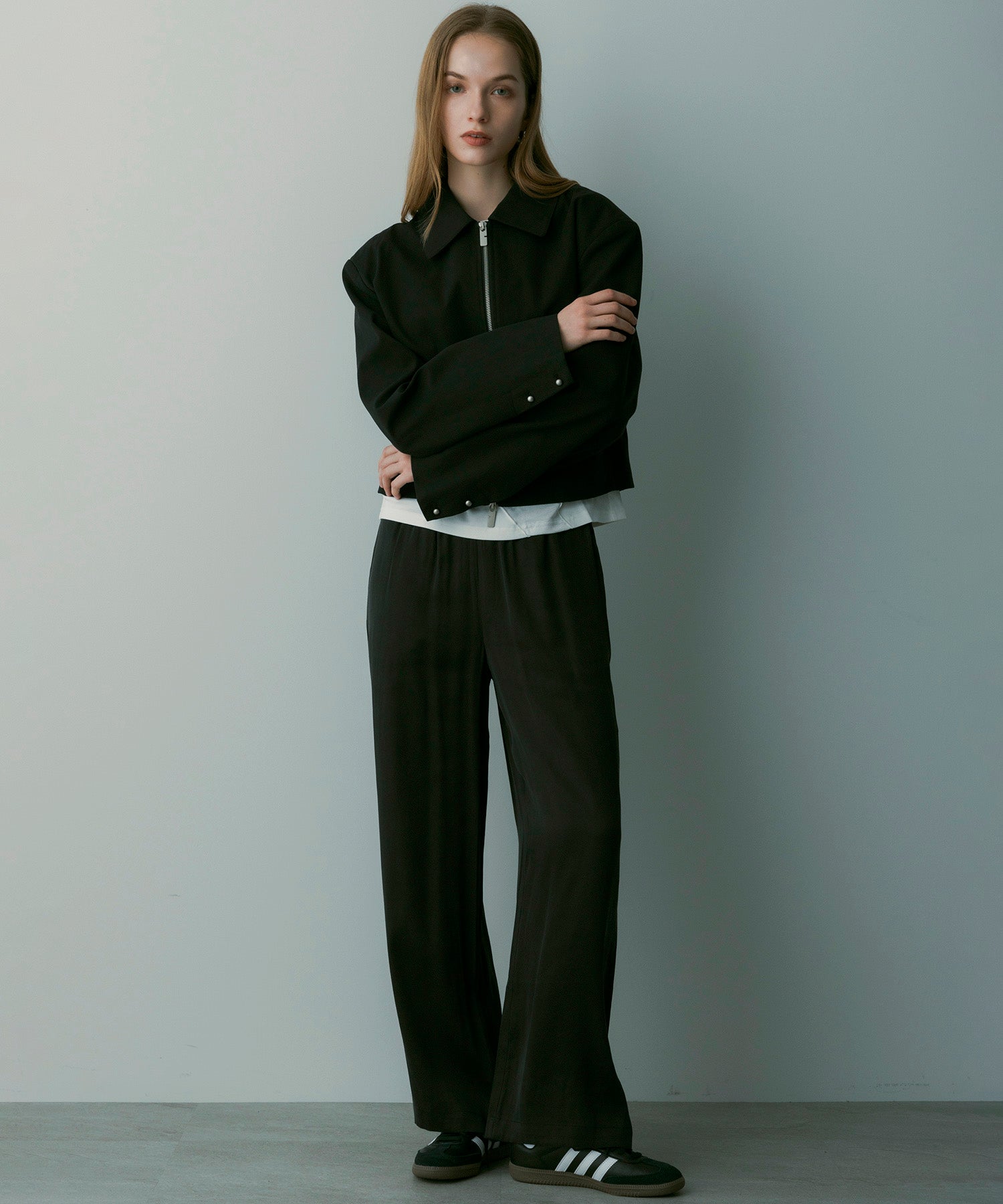 クロップドジップジャケット