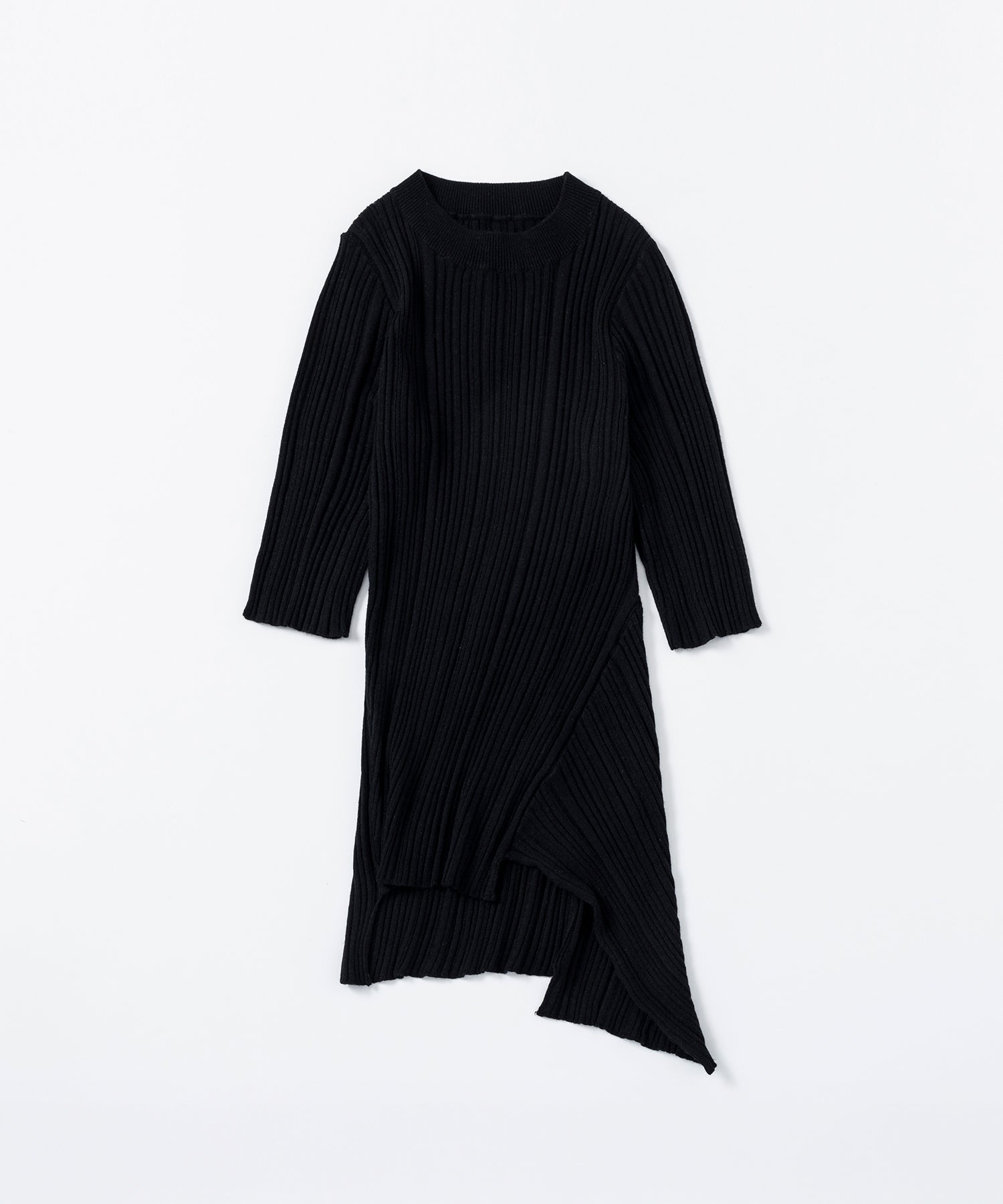 【3月中旬お届け予約商品】アシンメトリー ニットトップス