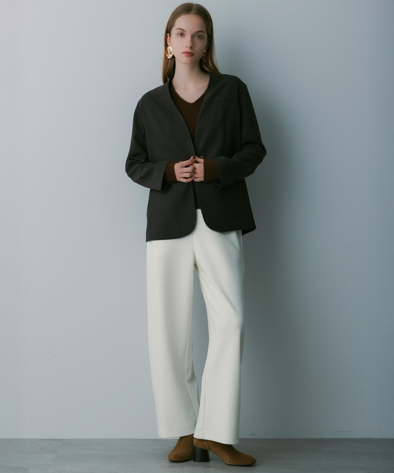 【3月中旬お届け予約商品】ノーカラージャケット