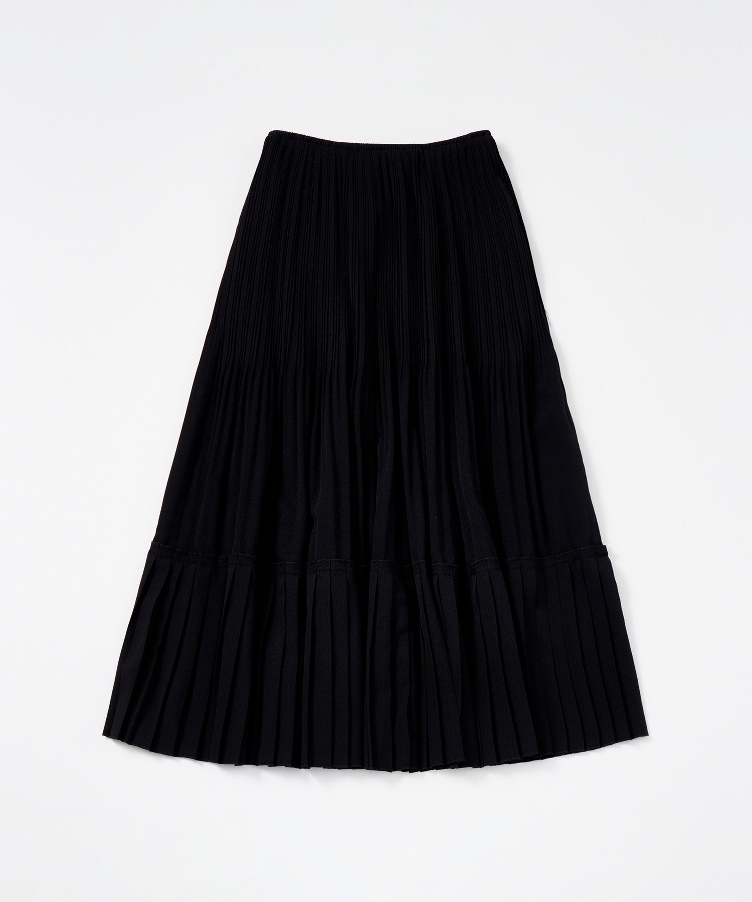 プリーツミディスカート