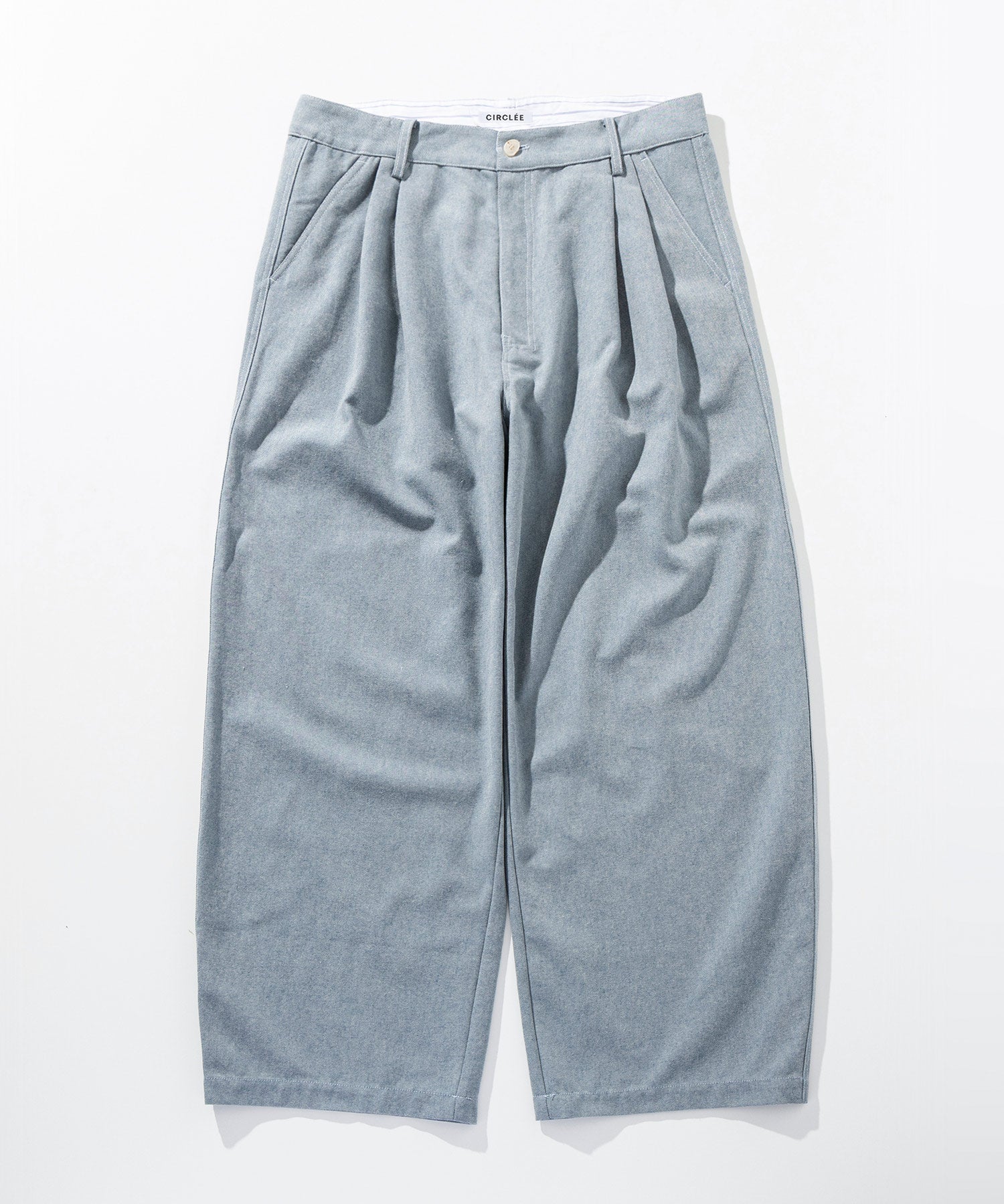 ハイウエスト ツータックワイドパンツ