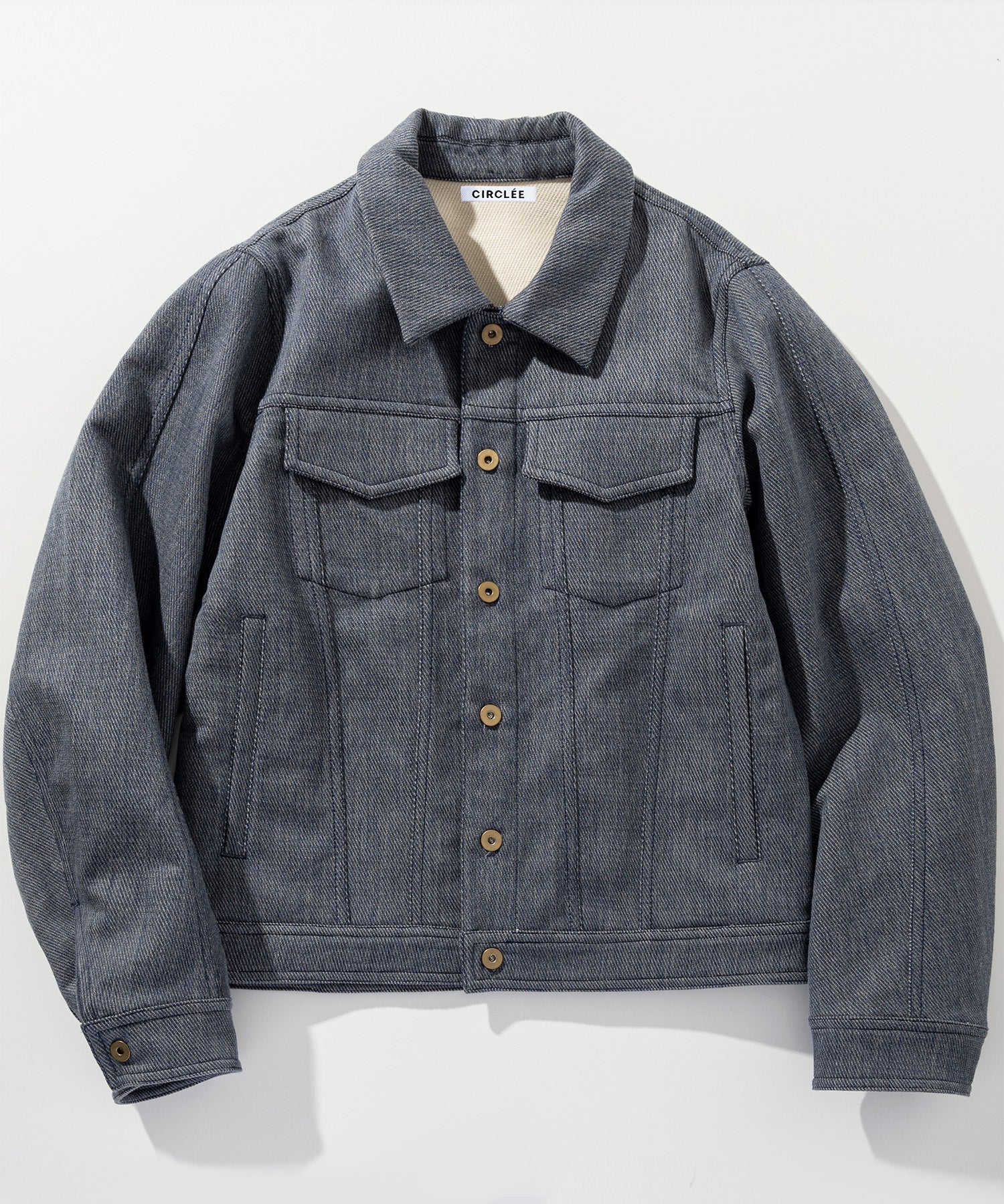 ツイル/ヘリンボーン コットンデニムジャケット