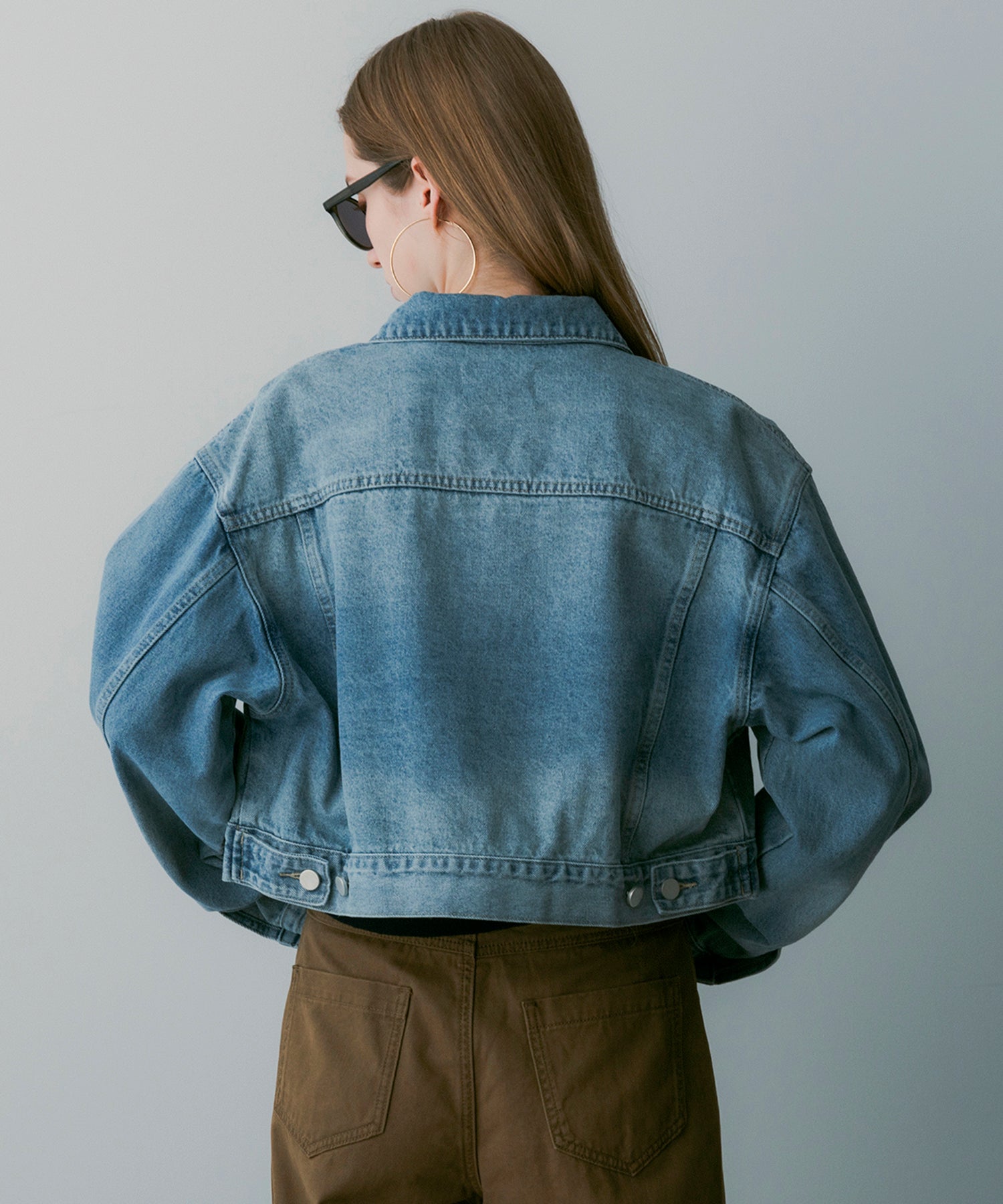 クロップドデニムジャケット