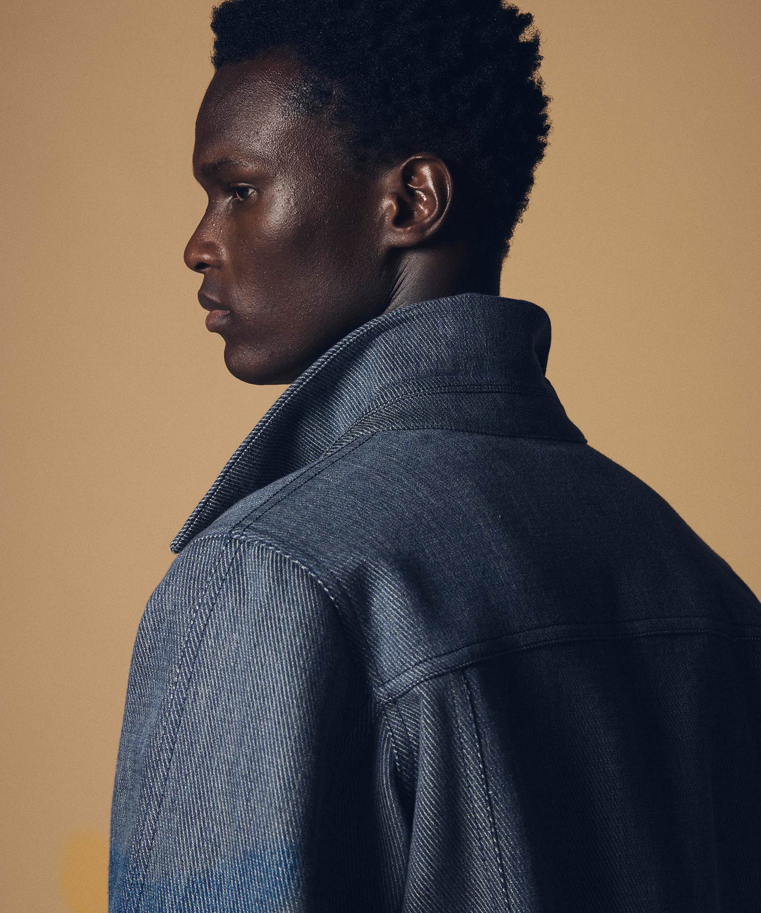 ツイル/ヘリンボーン コットンデニムジャケット