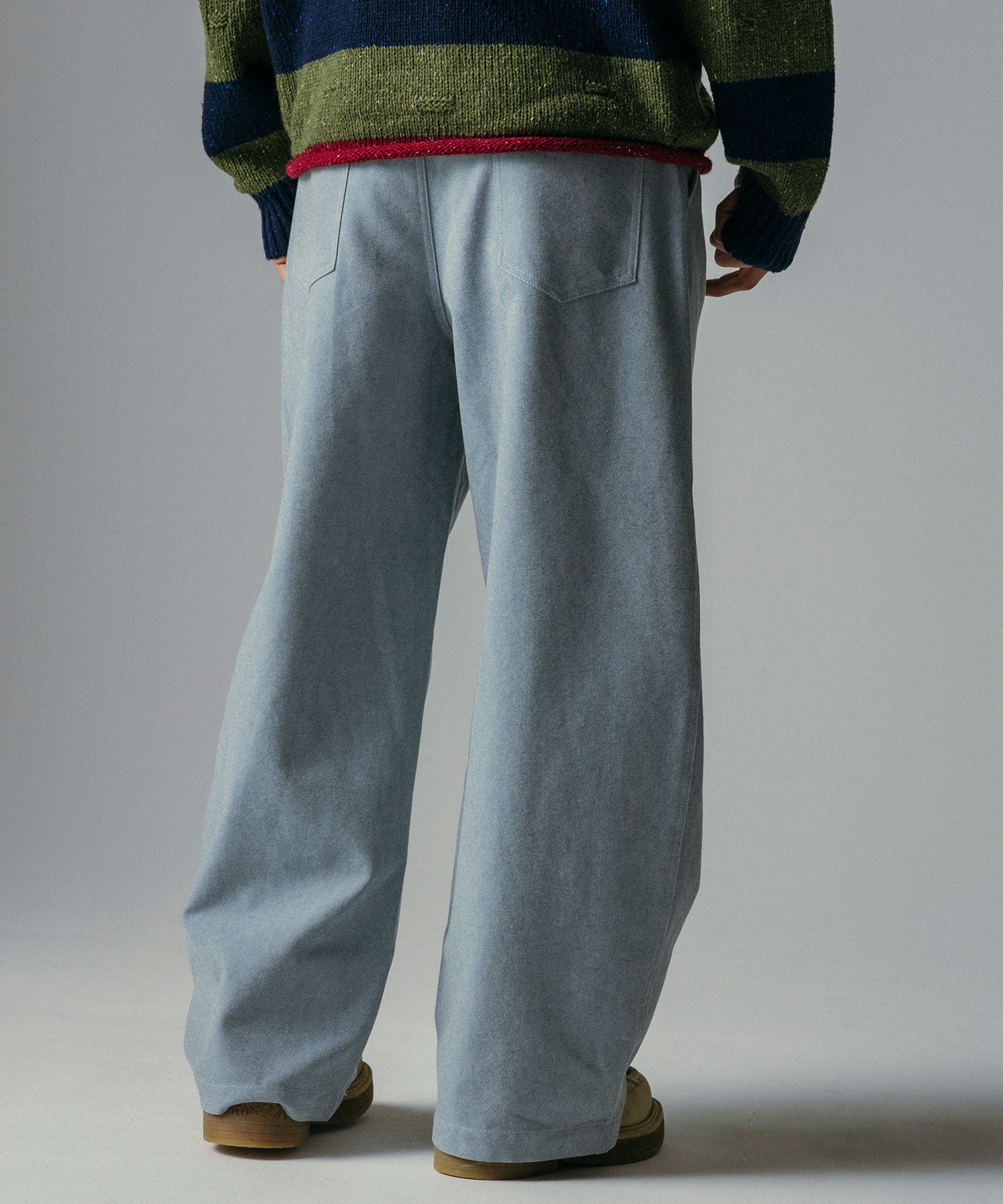 ハイウエスト ツータックワイドパンツ