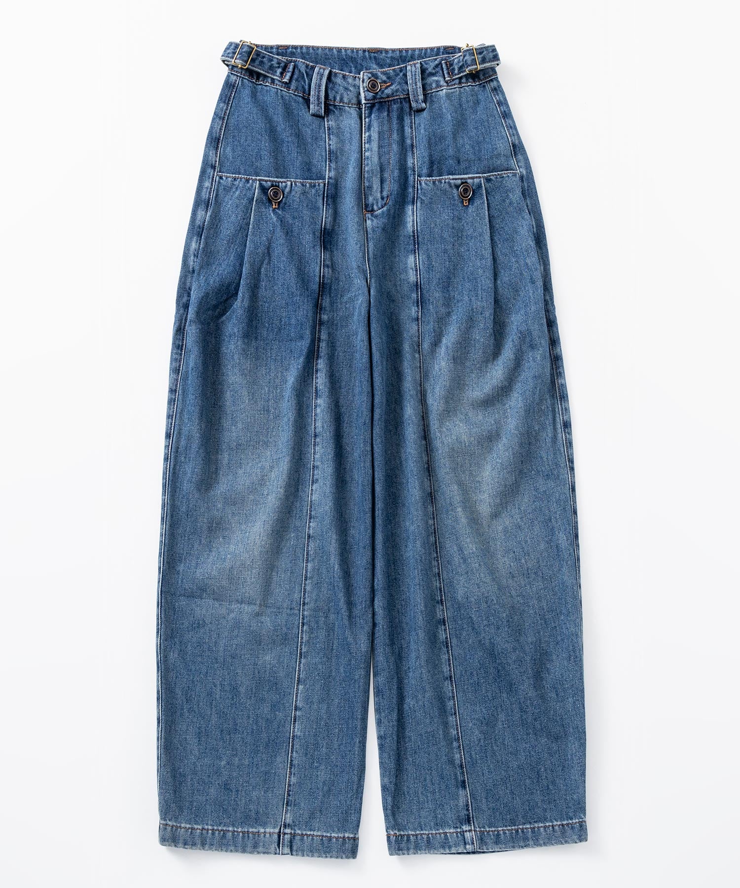 【3月中旬お届け予約商品】ヴィンテージウォッシュデニムパンツ